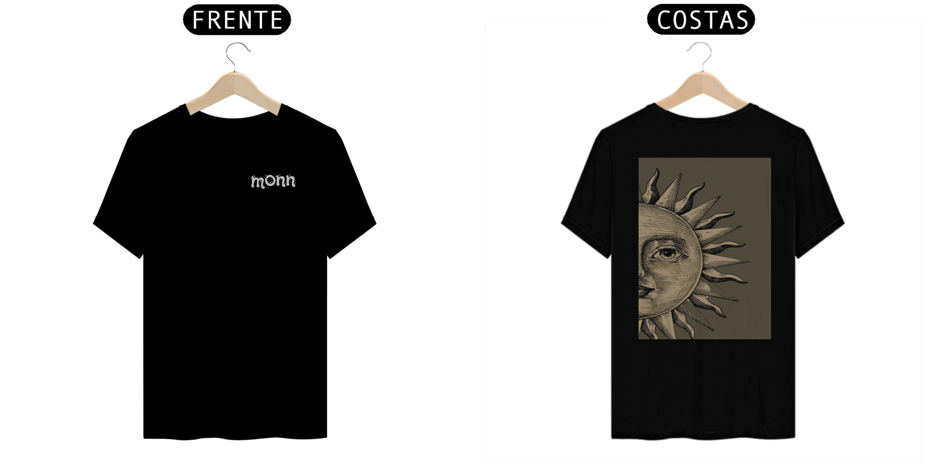 camiseta sol e lua 
