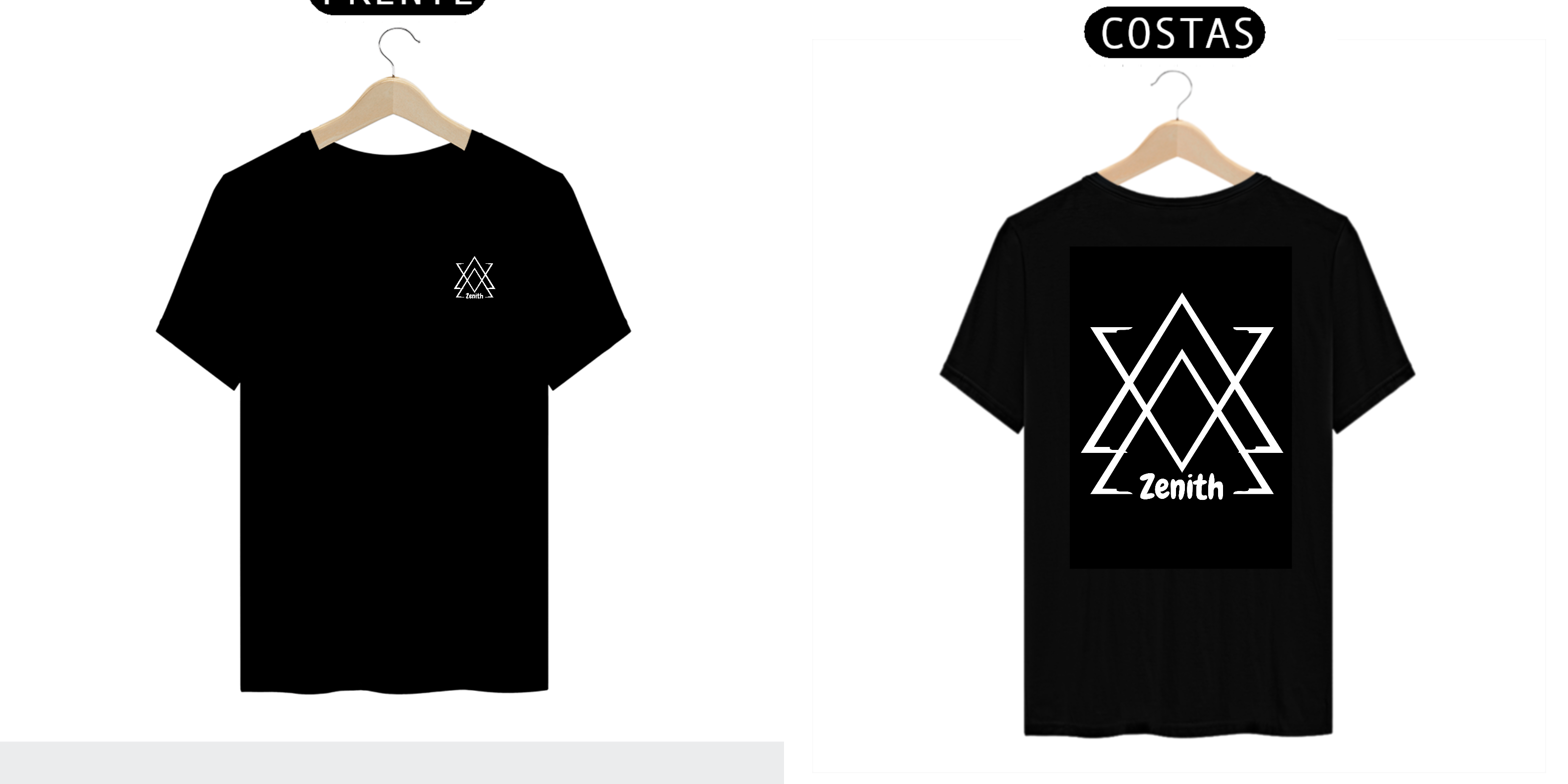 Camiseta Zenith masculina na cor preta