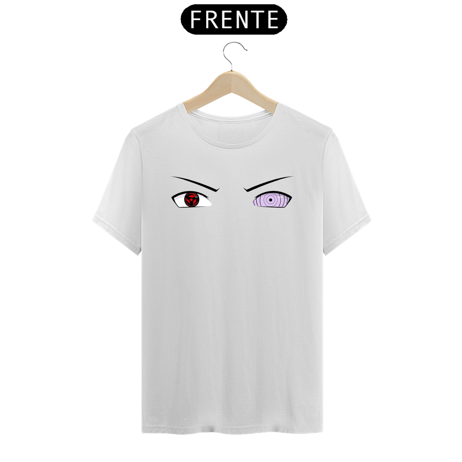 Camiseta Sharingan e Rinnegan anime Naruto