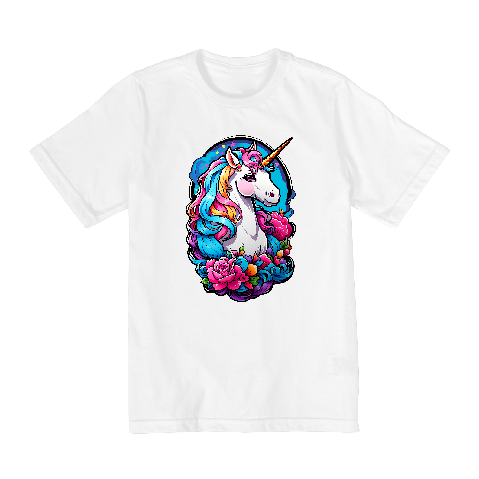 Nome do produto: Camisa Unicórnio Série Stickers