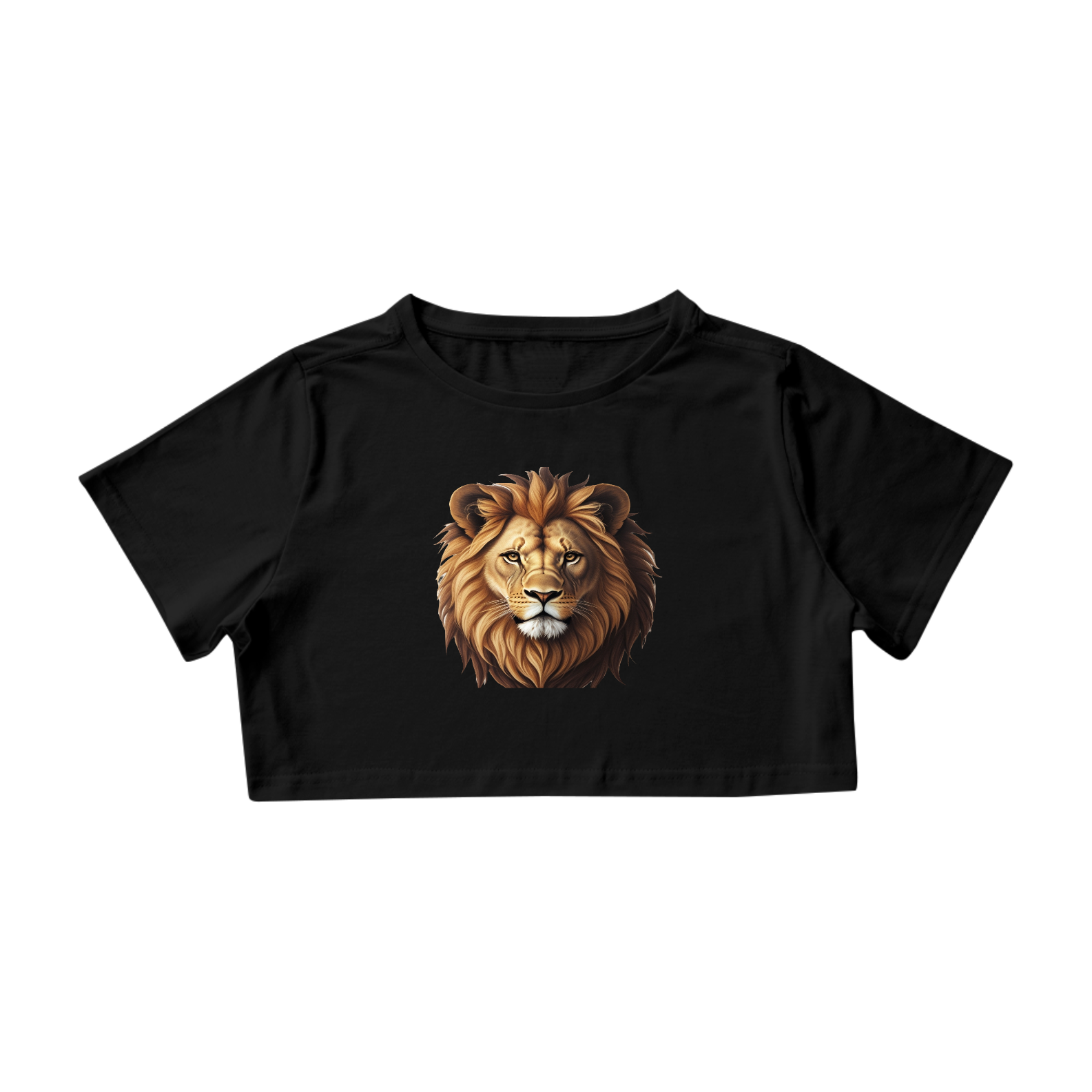 Cropped Preto Leão