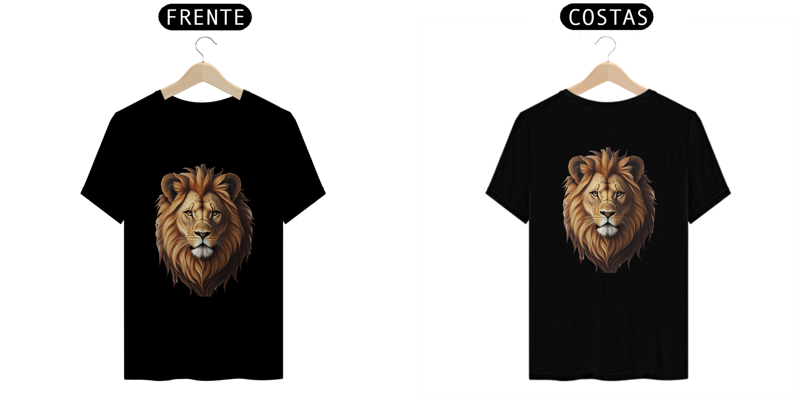 Nome do produto: Camiseta estampa leão