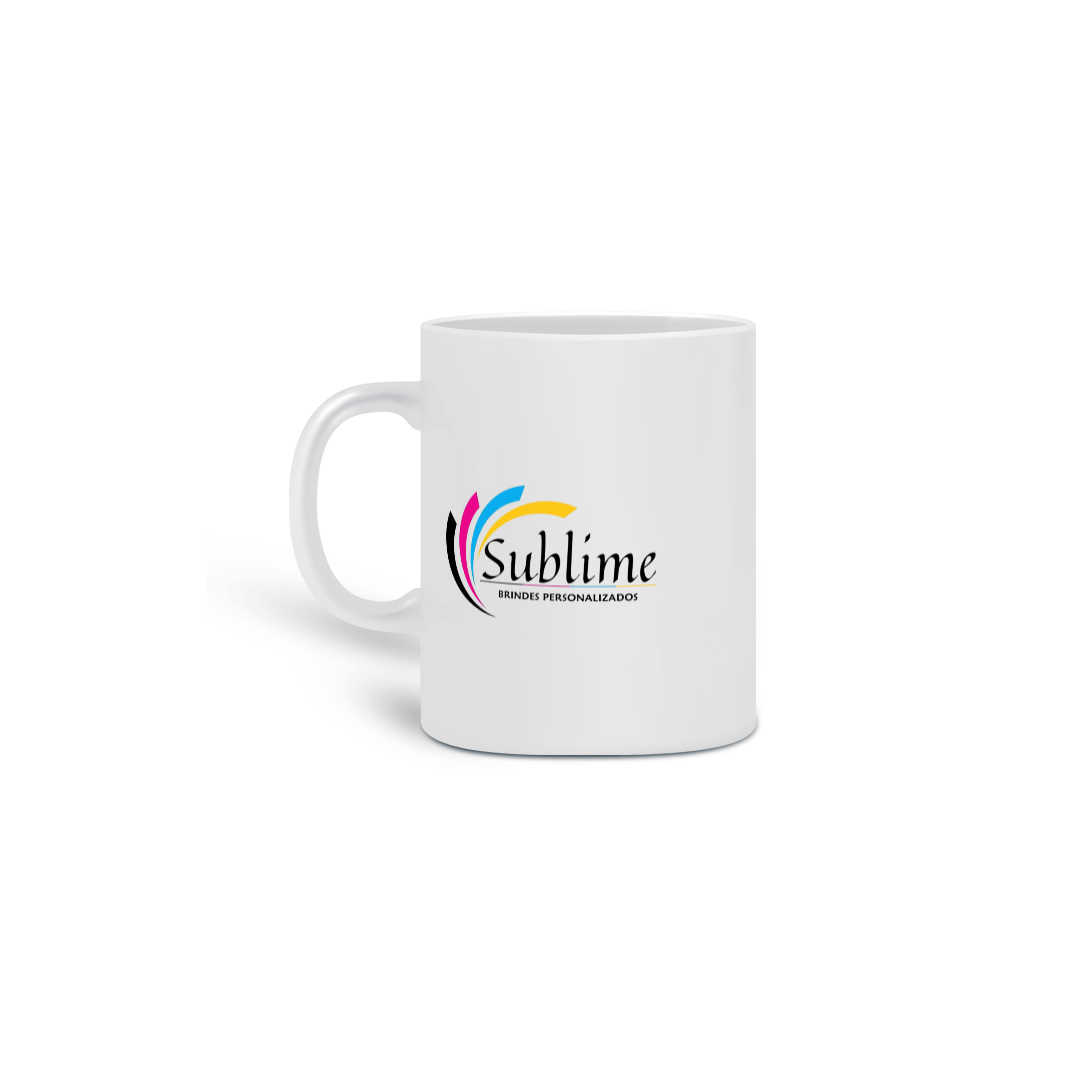 Caneca branva personalizável 