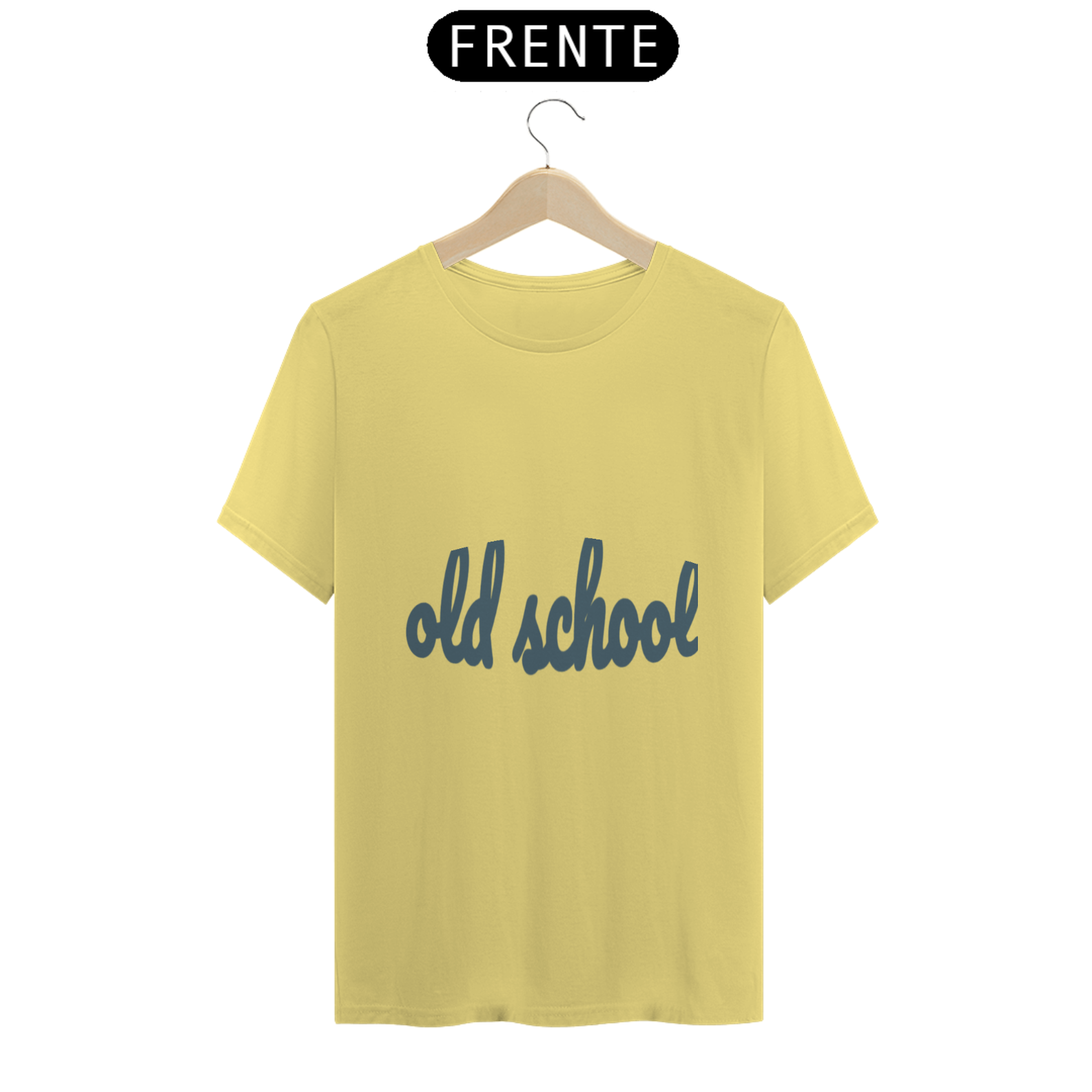 Nome do produto  Camiseta Amarela Old school