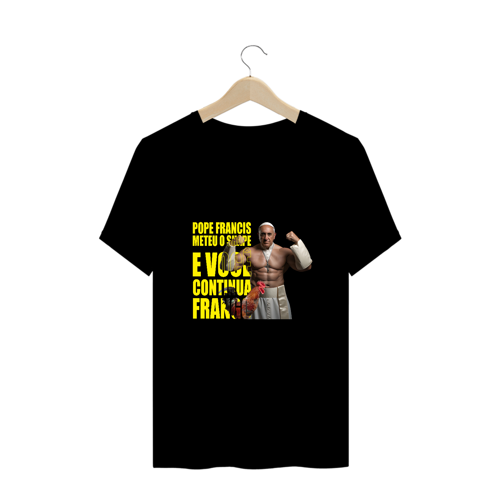 Camiseta Pope Francis Shape 2 - Plus Size