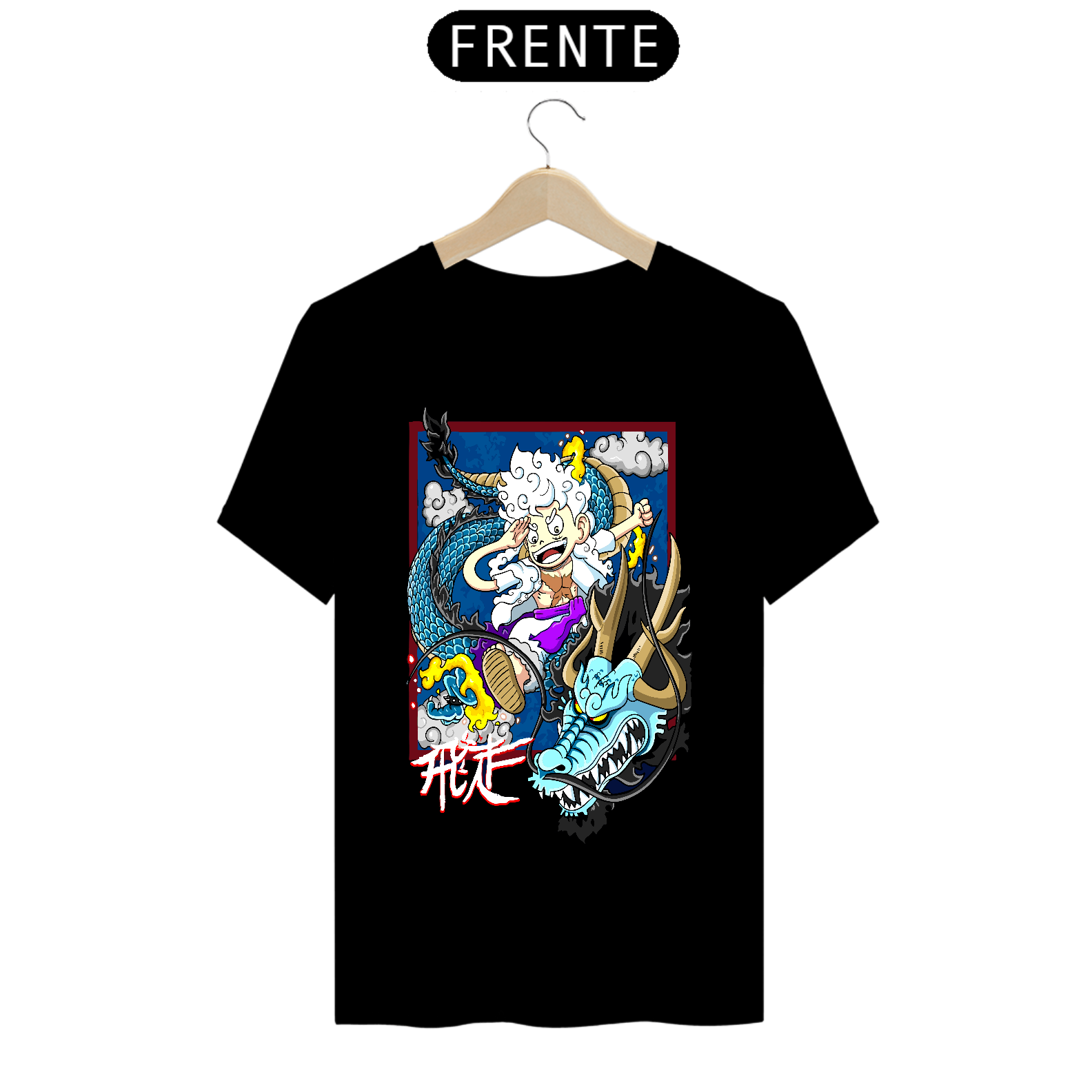 Nome do produto: CAMISETA LUFFY VS KAIDO CARTOON - ONE PIECE