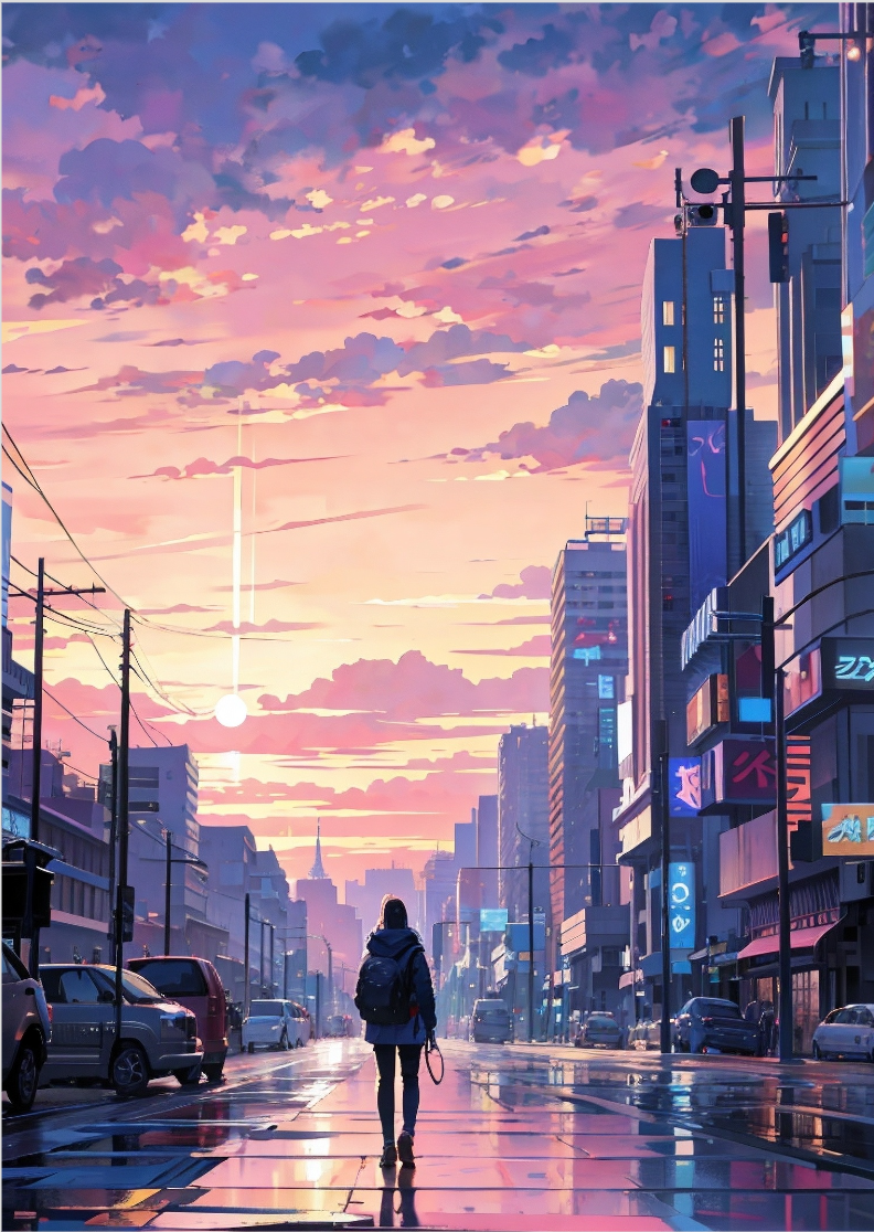 Pôster paisagem golden hour