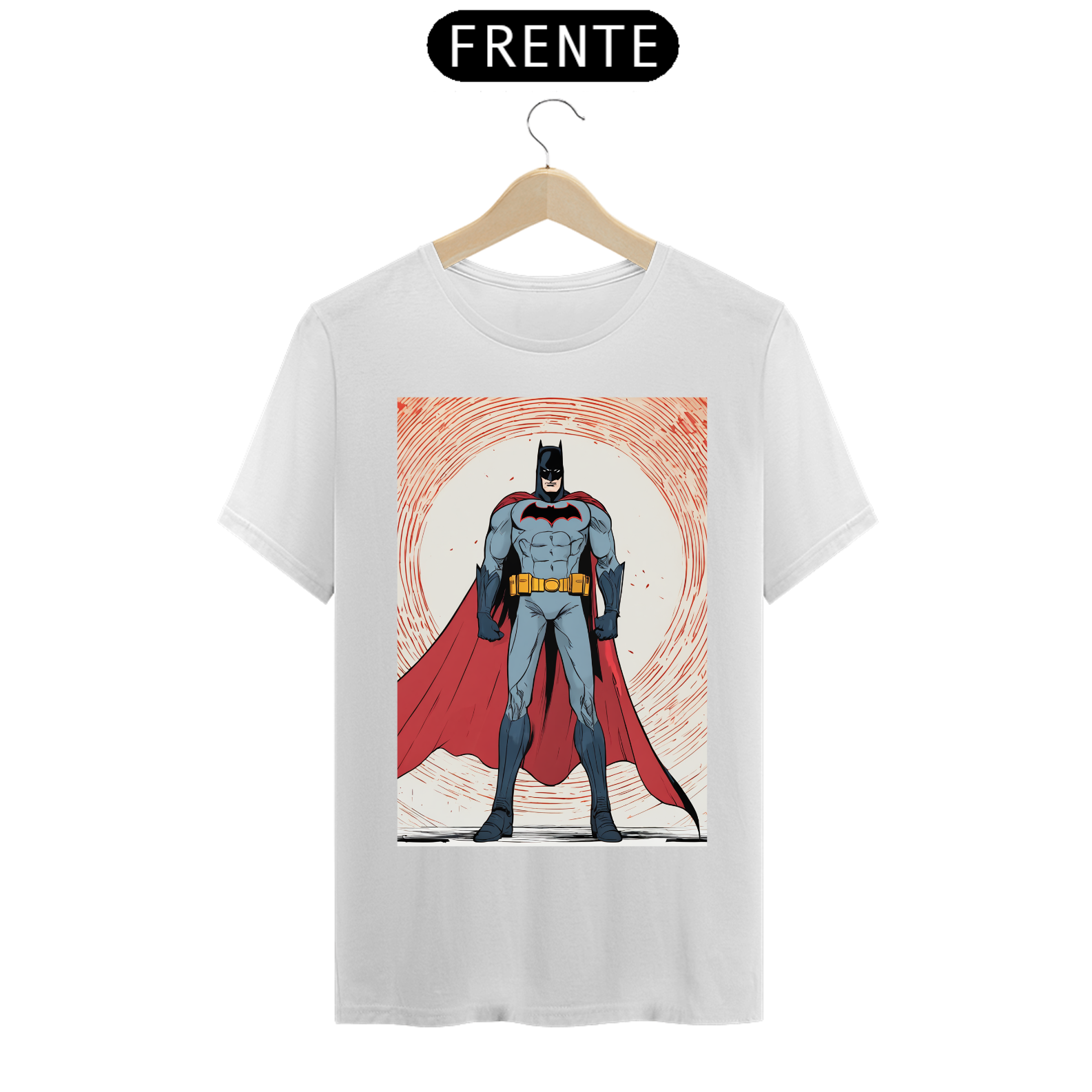 Camiseta Batman fundo avermelhado