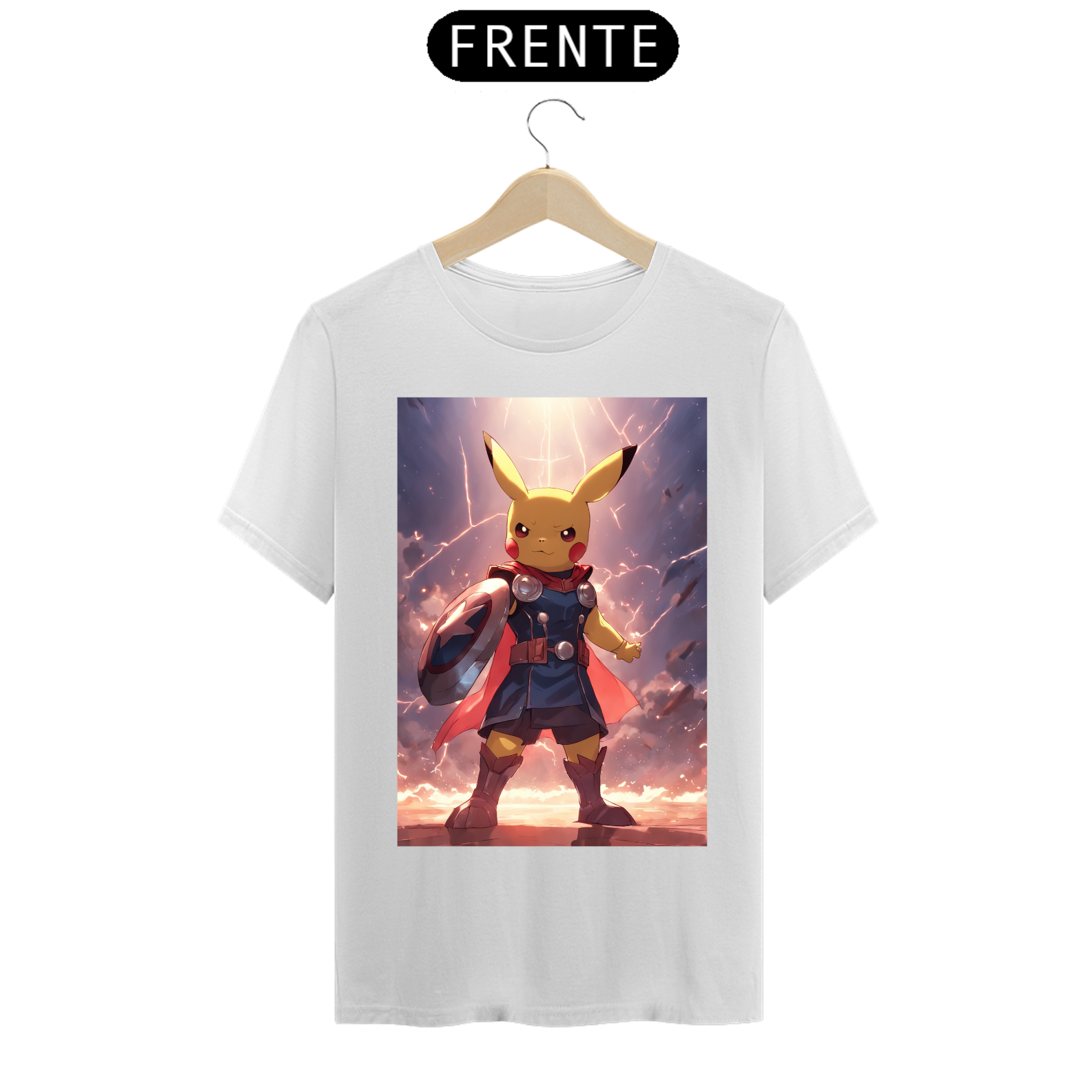 Camiseta Pikachu super herói