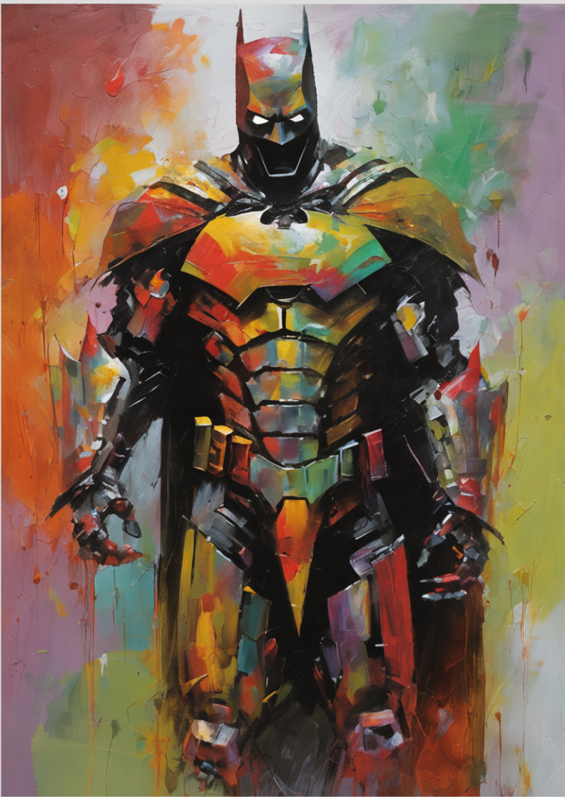 Camiseta pintura batman 