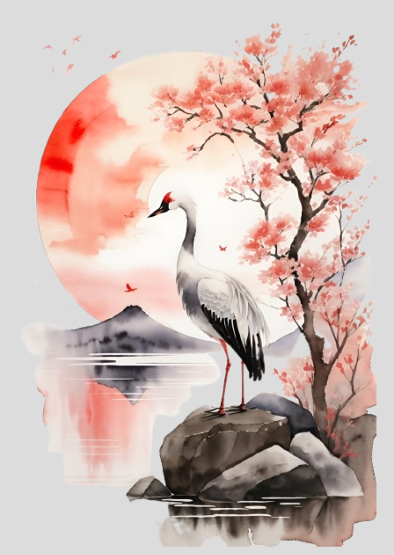 Pôster Ave japonesa 