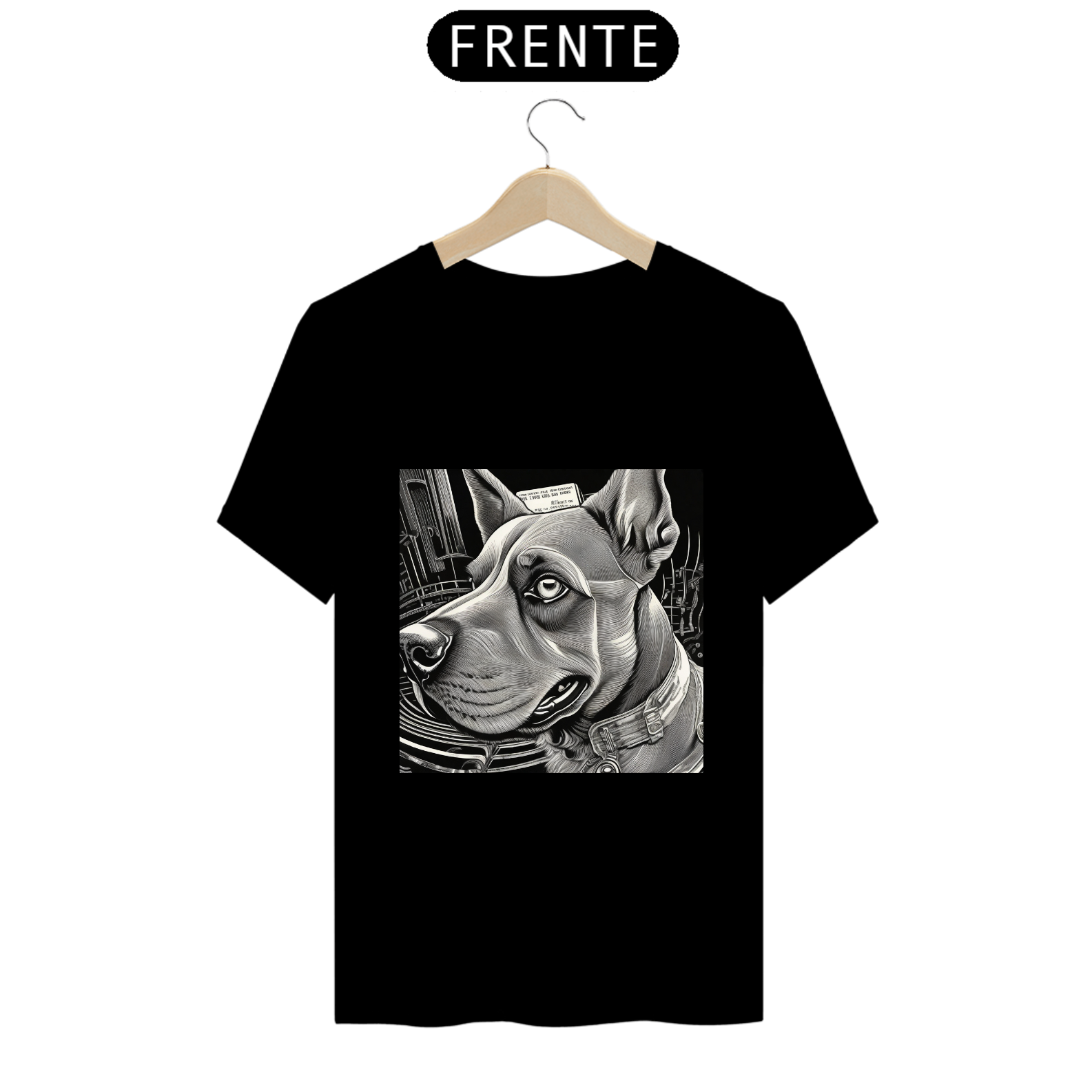 Camiseta cachorro P&B