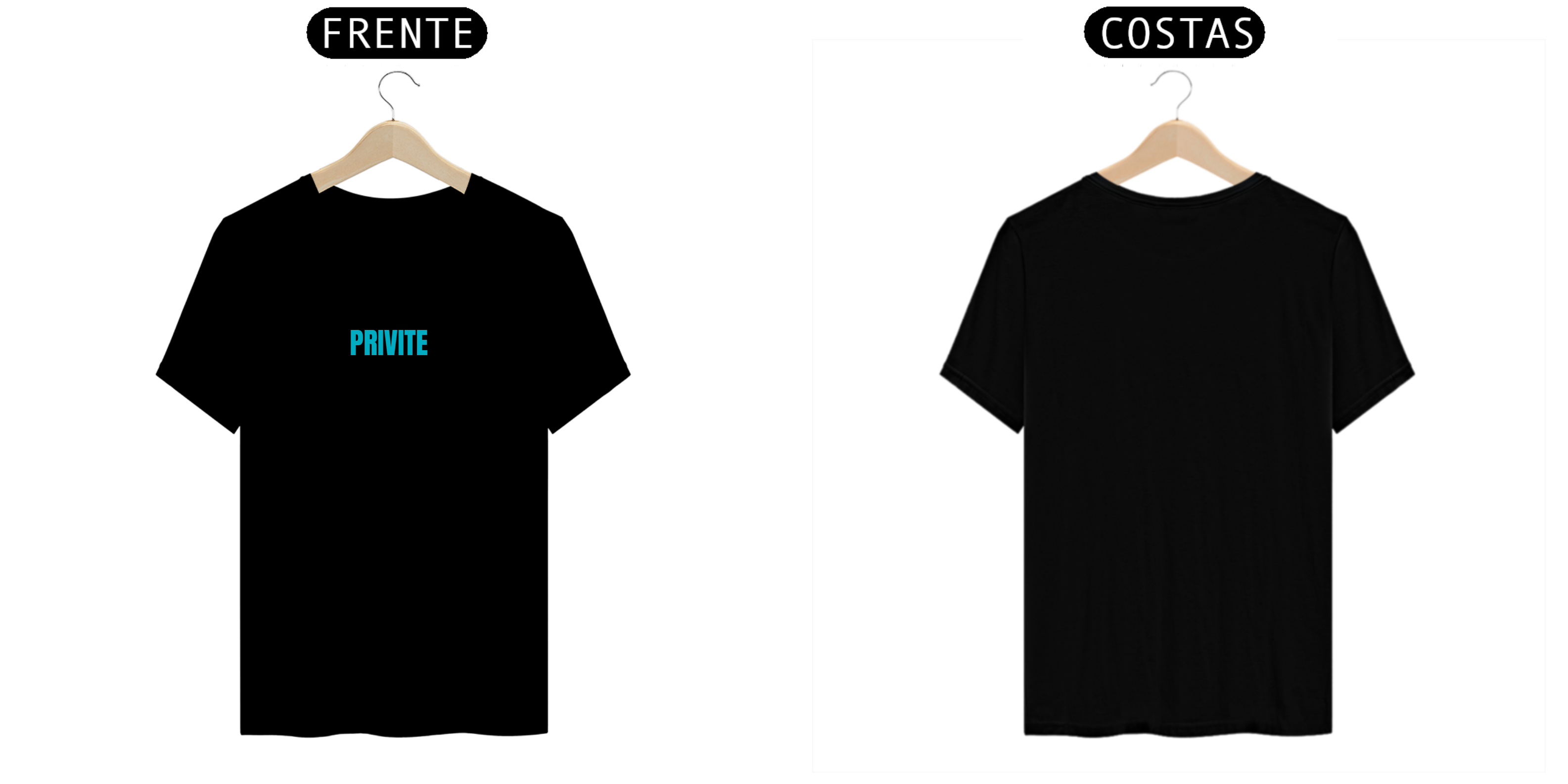 PRIVITE-Camiseta Black