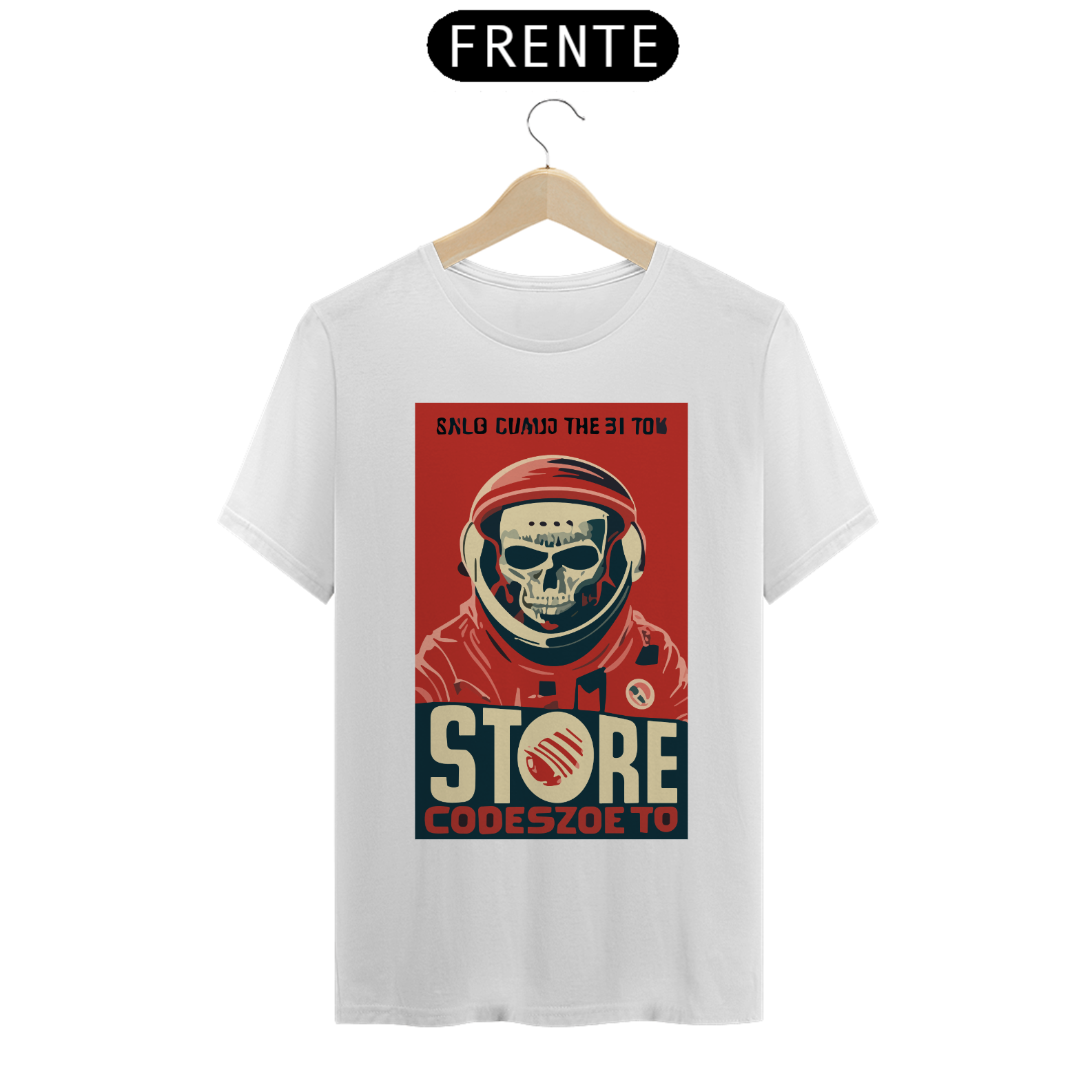 Nome do produto  CAMISETA SKULL COSMONAUT