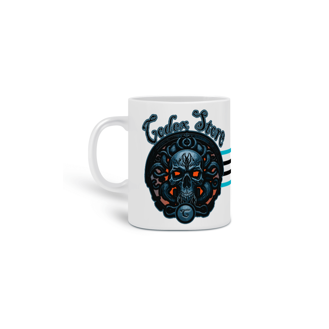 Nome do produto  CANECA SKULL CODEX
