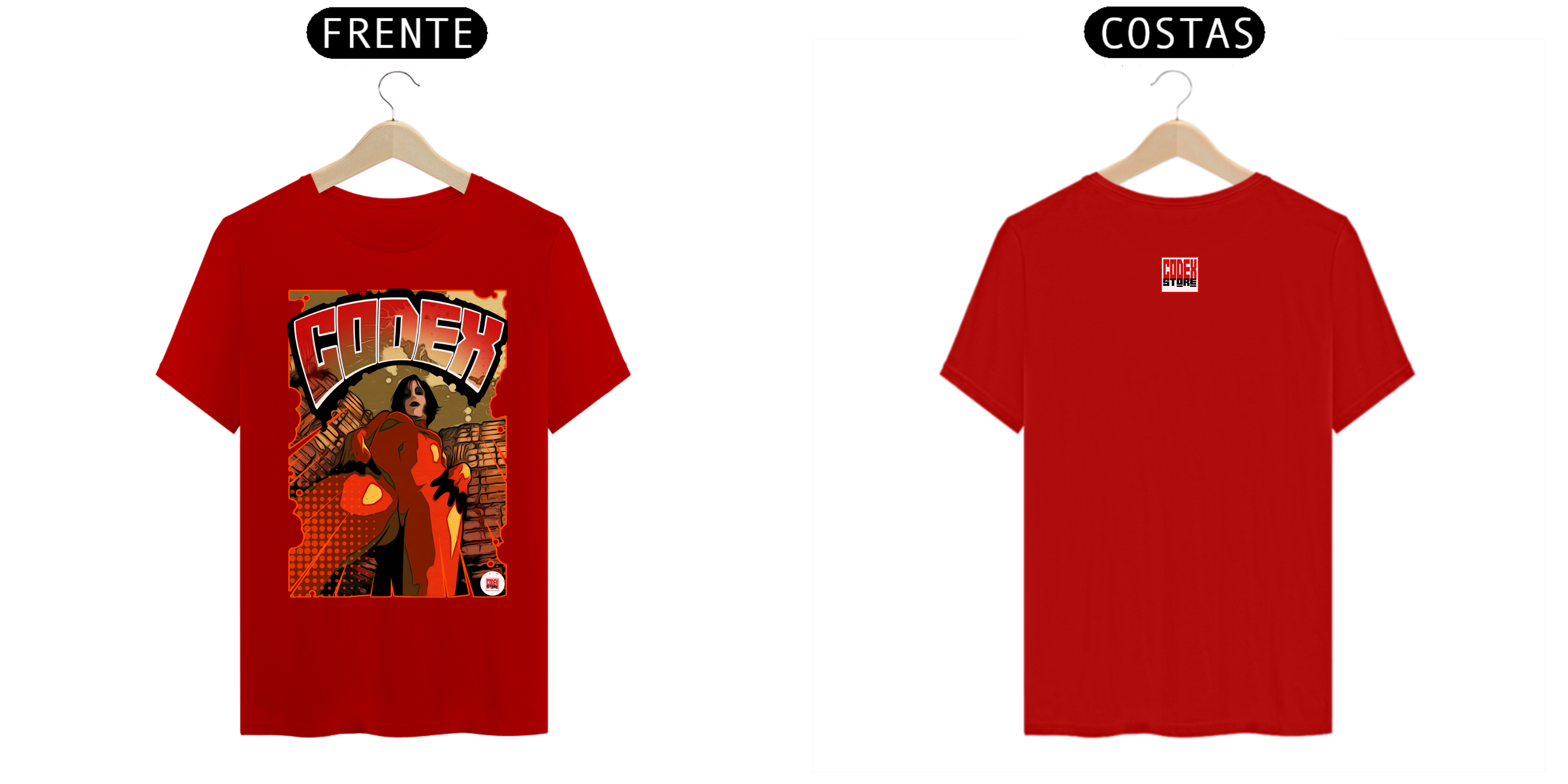 Nome do produto  camiseta CODEX FATAL RED