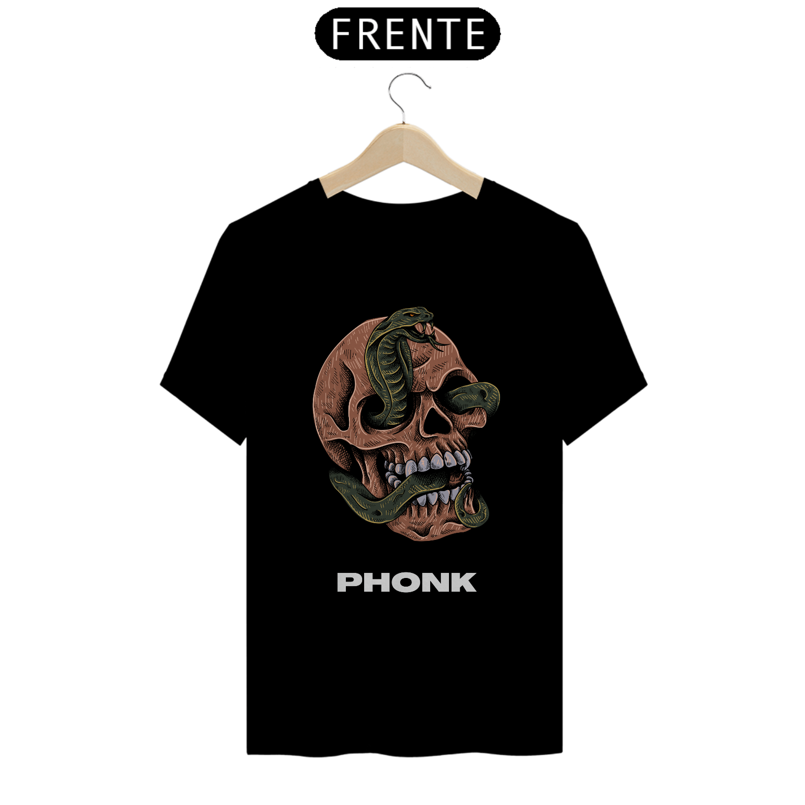 Camiseta Phonk Wear Snake Skull