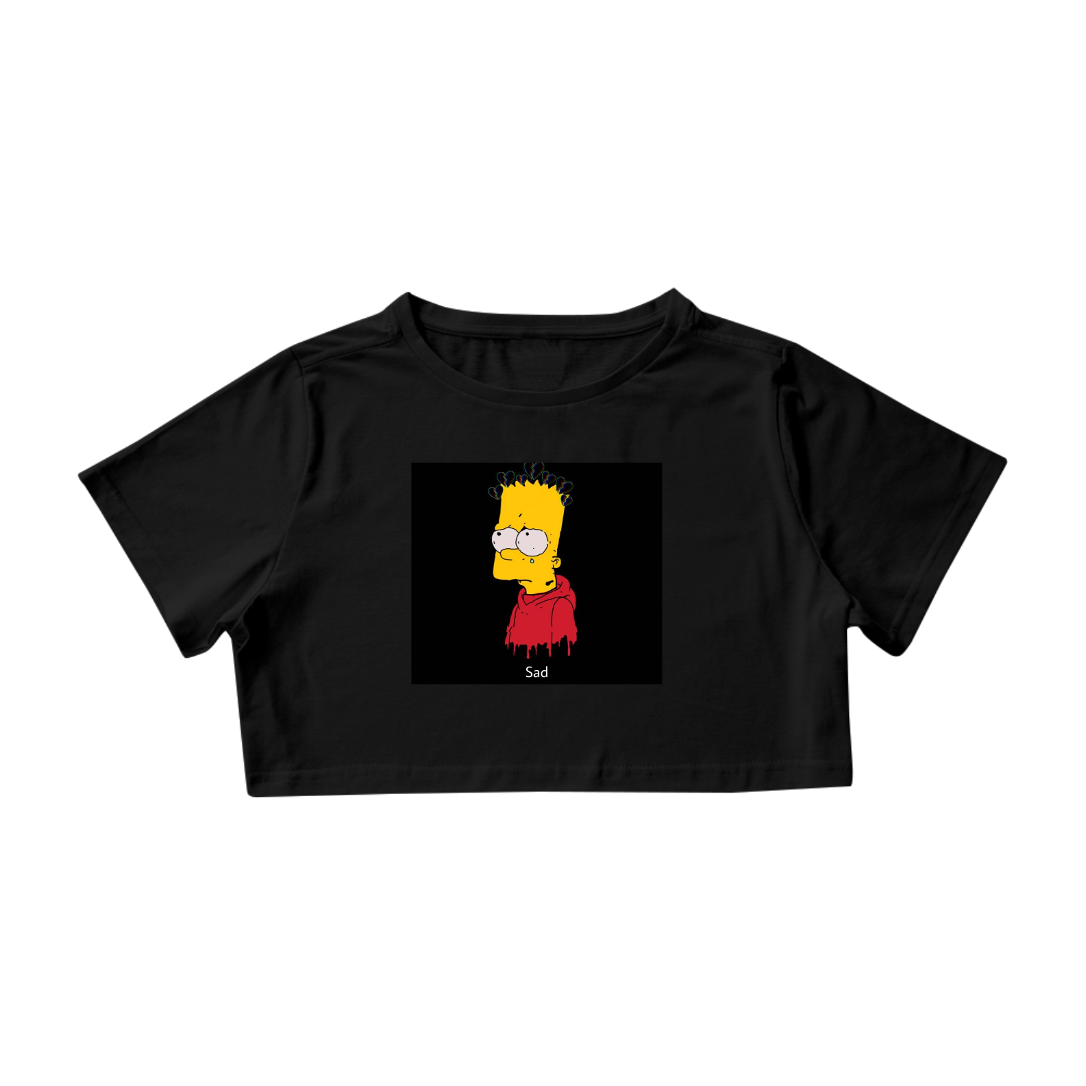 Nome do produto: Camisa cropped bart sad 