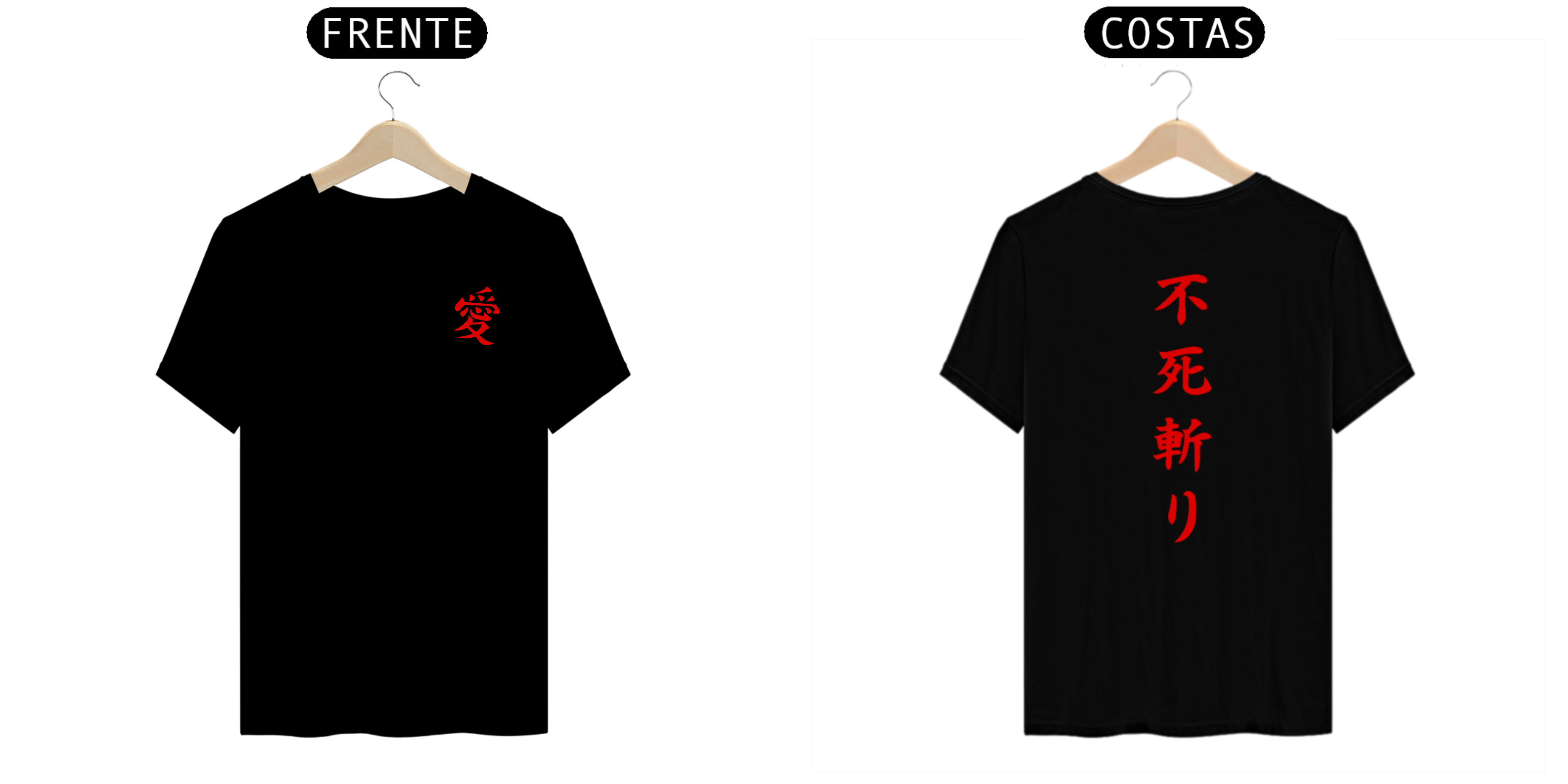 Camisa PRIME Kanji Japonês (Versão Vermelho) 