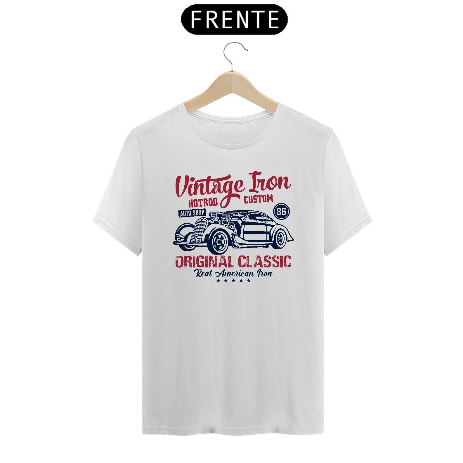 Camiseta Prime Arte Cars And Trucks - Vintage Iron