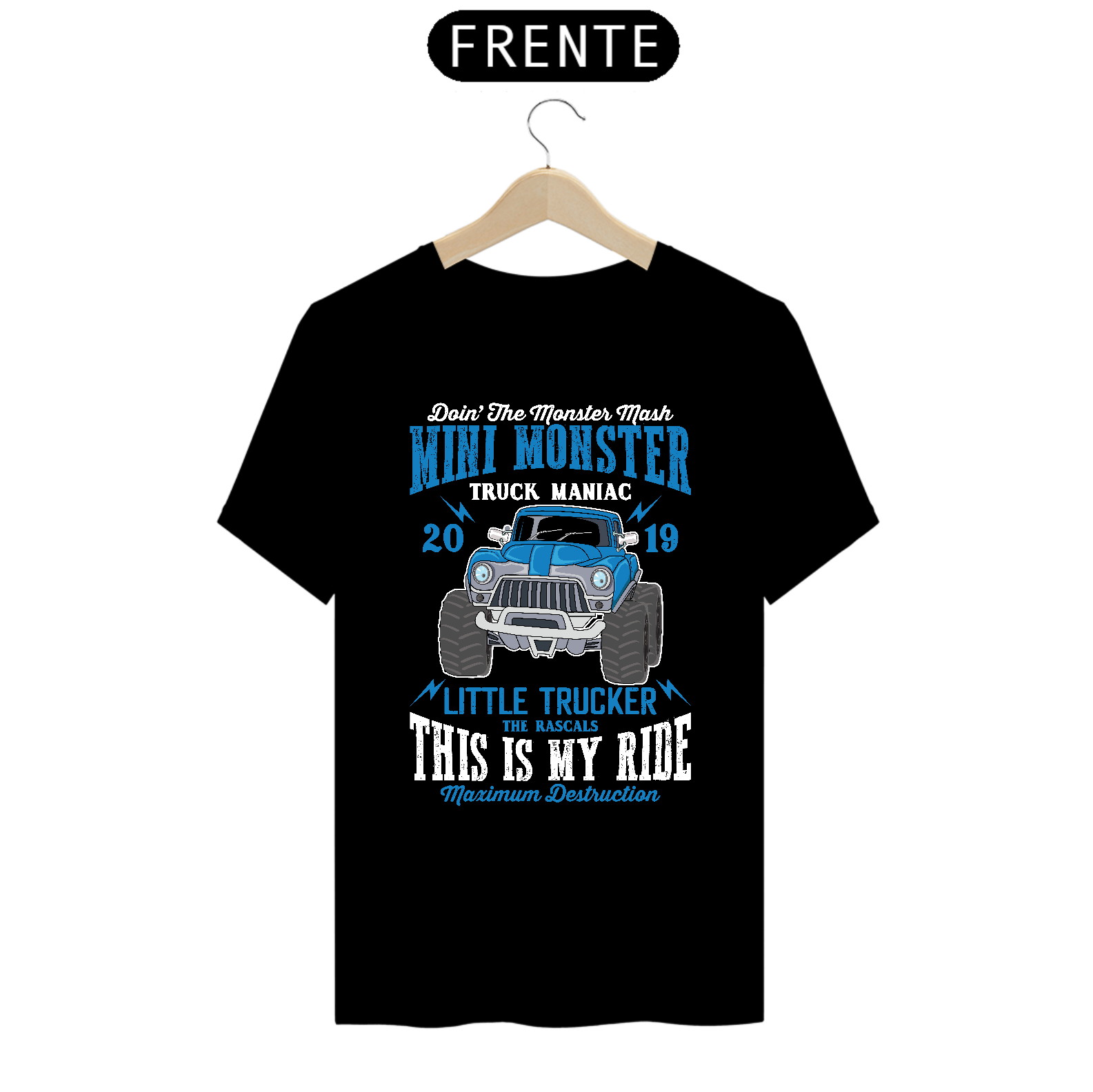 Camiseta Prime Arte Cars And Truck - Mini Monster