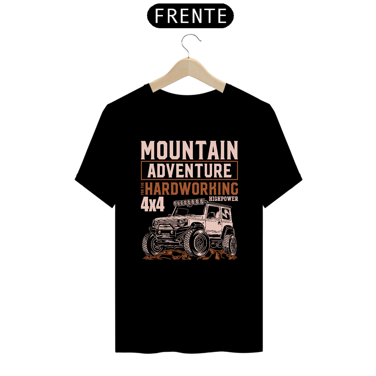 Camiseta Prime Arte Cars And Trucks - 4x4 HardWorking