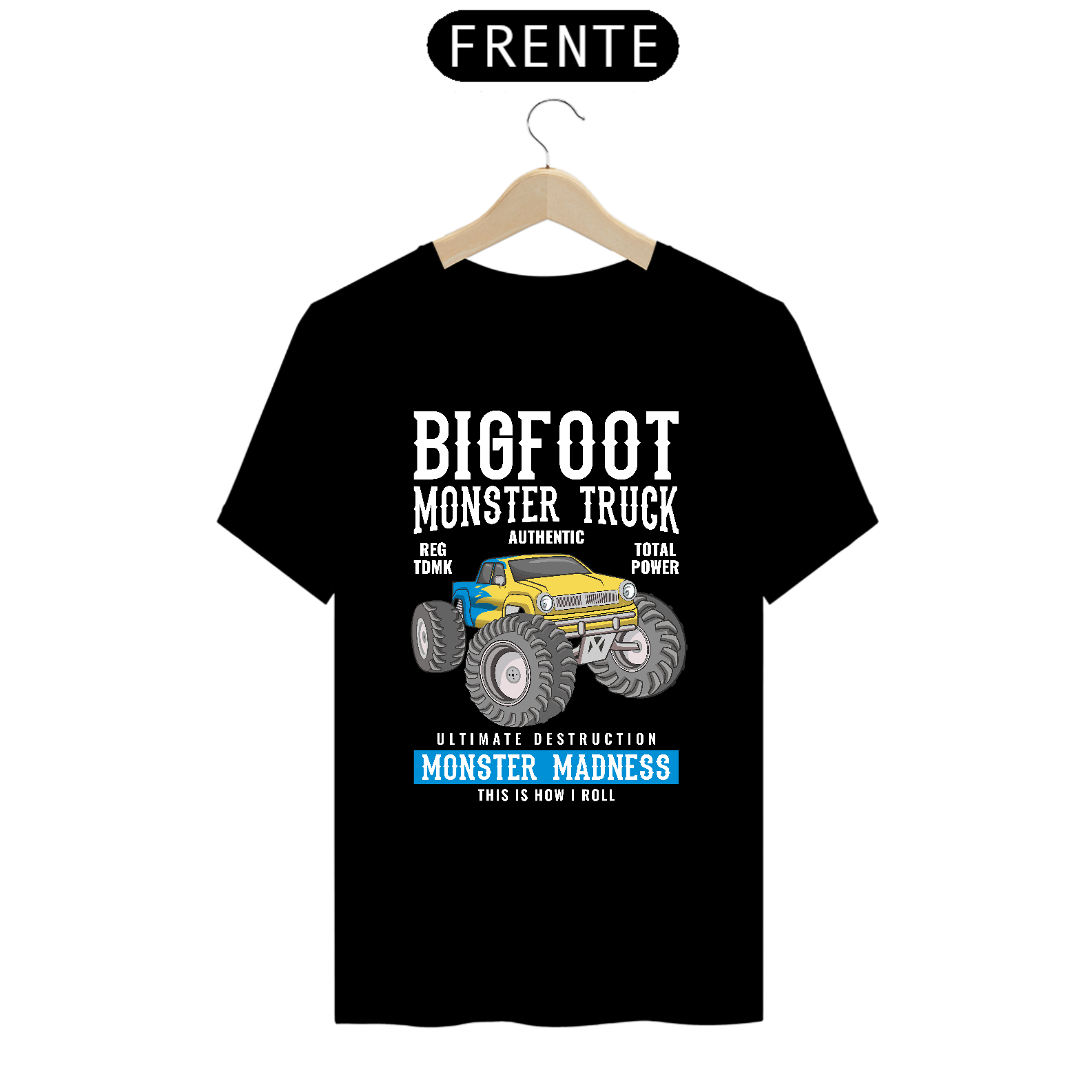 Camiseta Prime Arte Cars And Trucks - Bigfoot