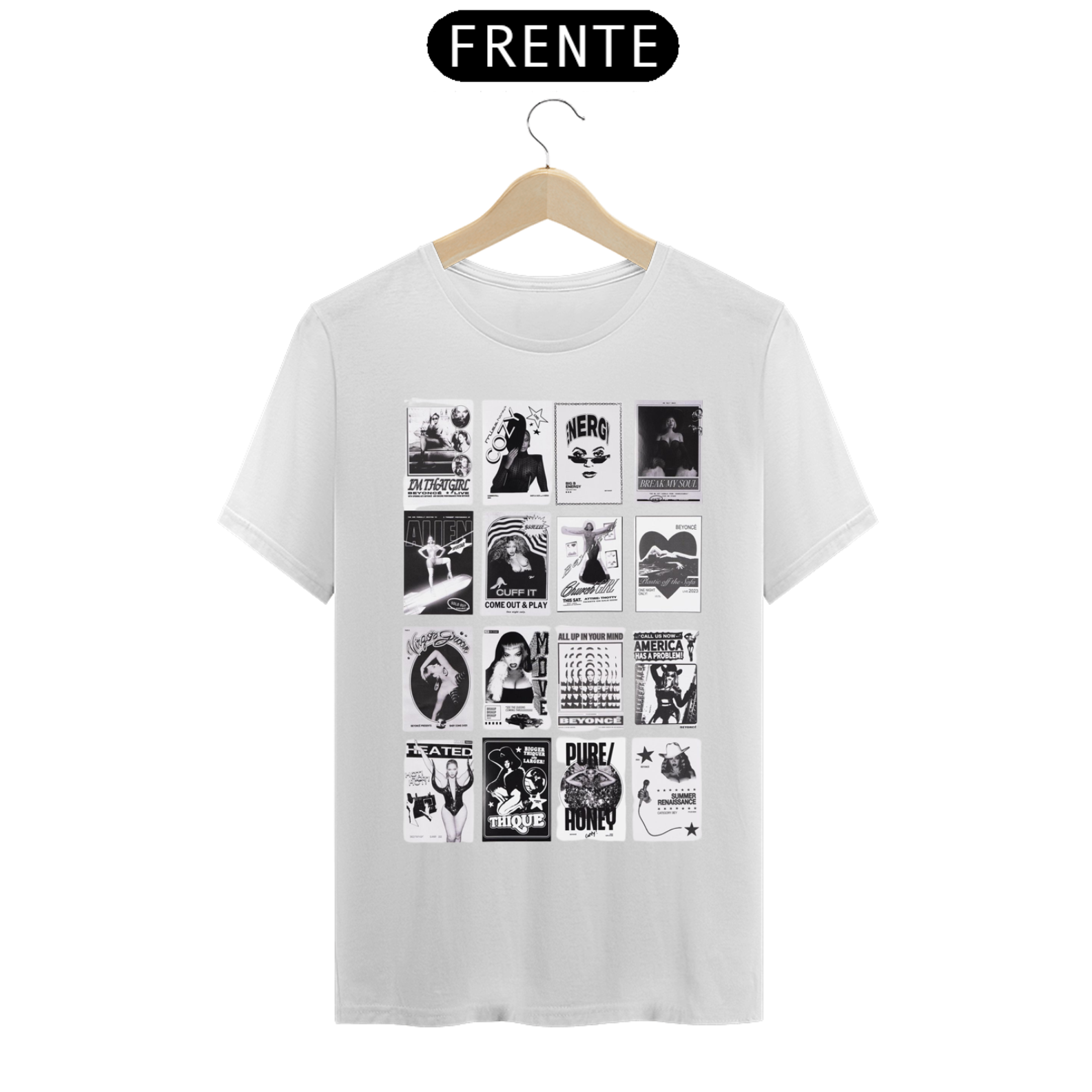 Nome do produto  Camiseta Beyoncé Songs Renaissance Tour - UNISSEX