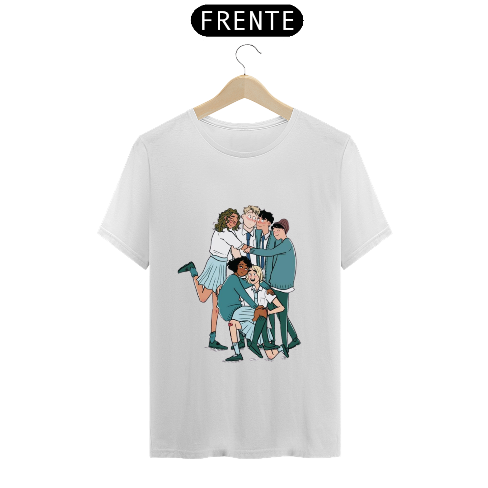 Nome do produto: Camiseta Heartstopper Desenho - UNISSEX