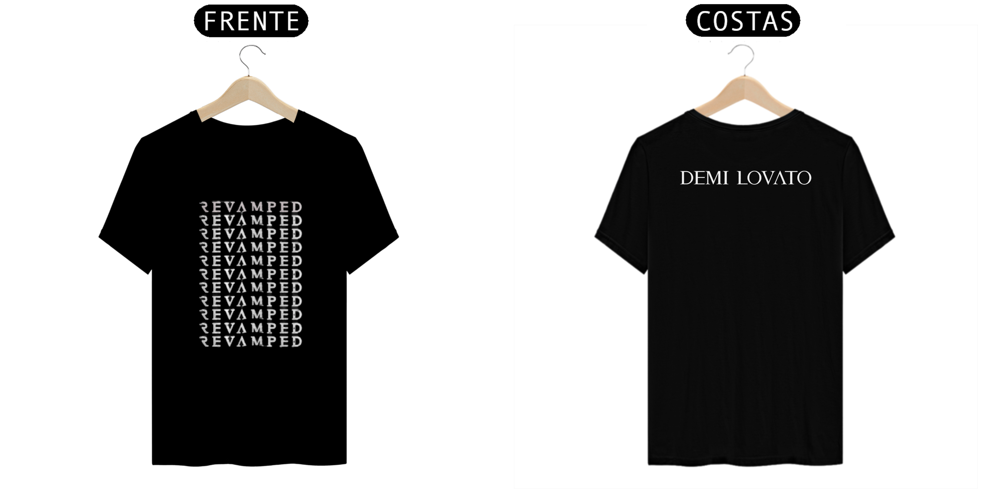 Nome do produto  Camiseta Revamped (Demi Lovato) - Preto - UNISSEX