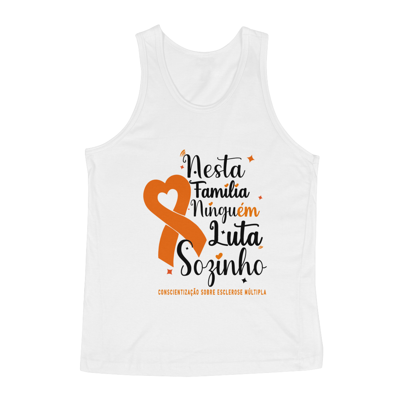 Nesta família ninguém lua sozinho -- Regata Branca