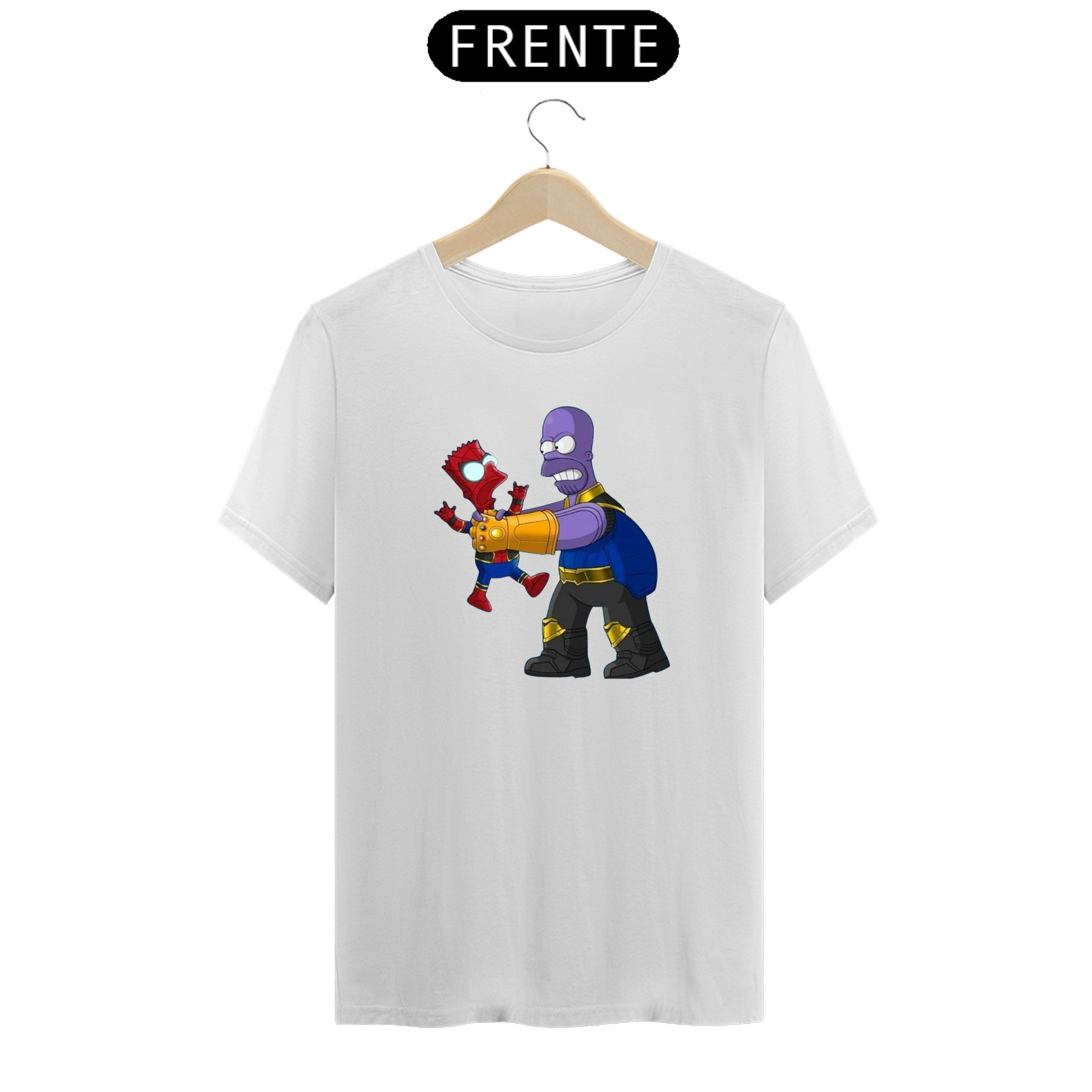 Camisa Homer e bart aranha