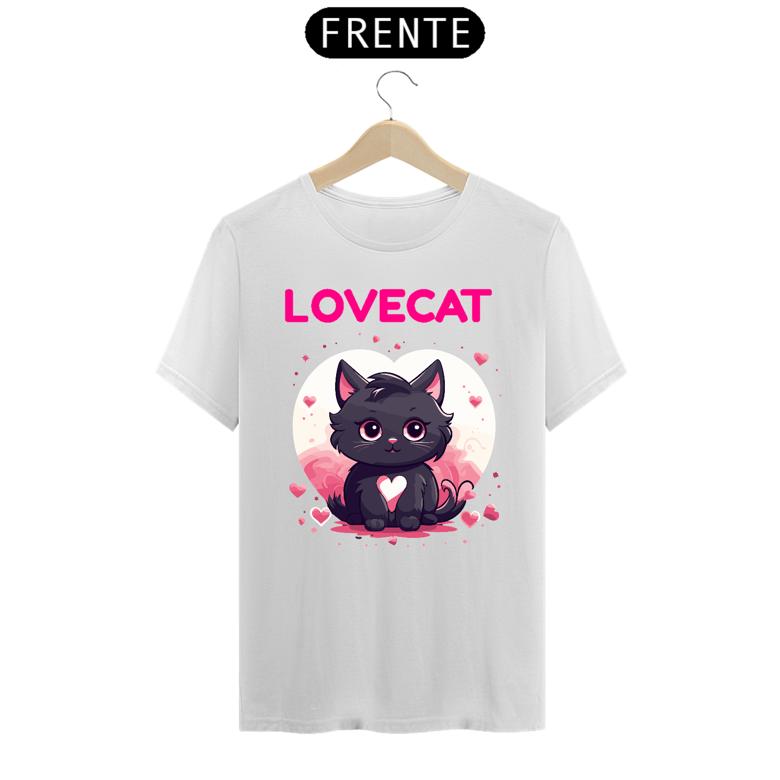 Nome do produto  Camiseta LOVECAT casa do nerd