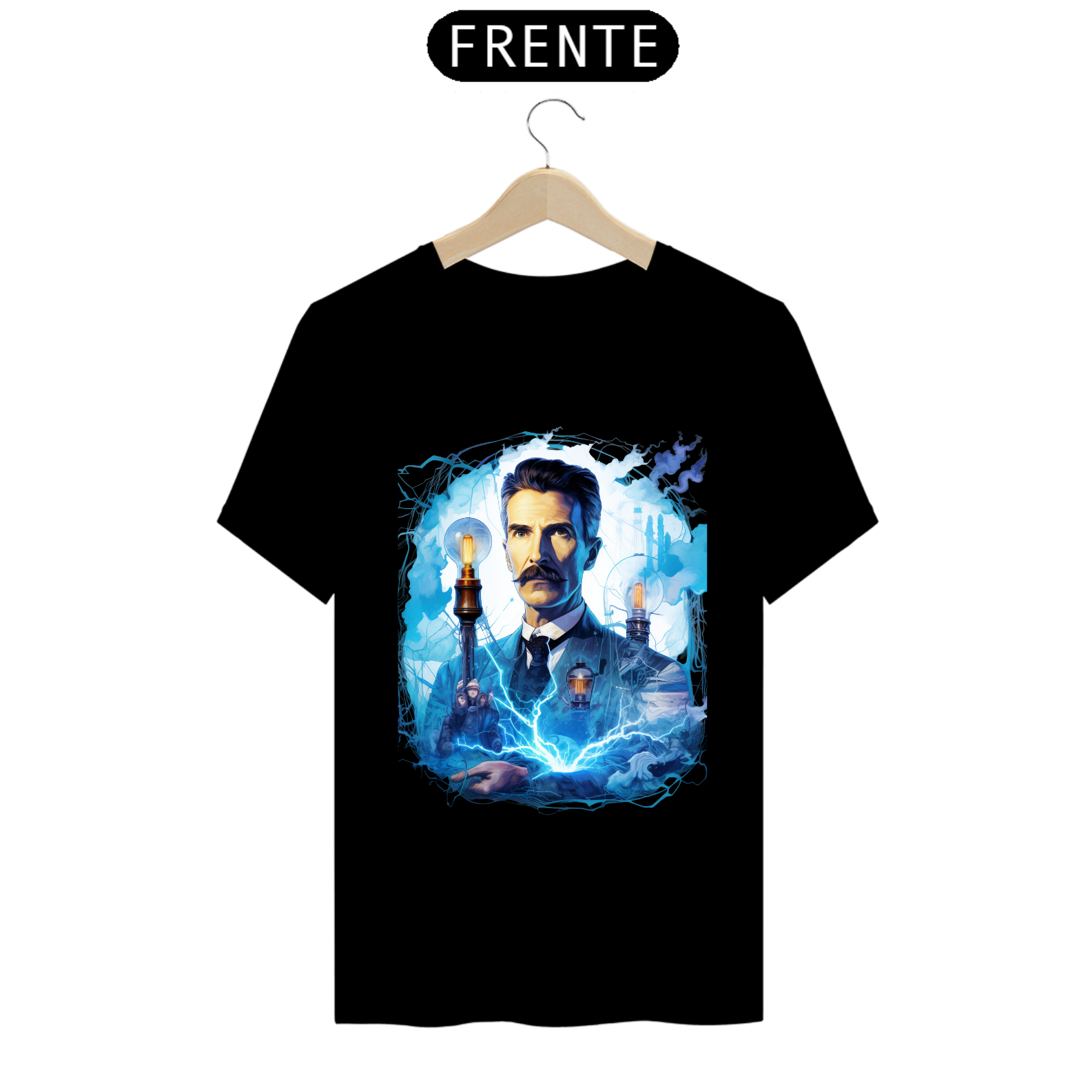 Nome do produto  Camiseta Nikola TeslaV2