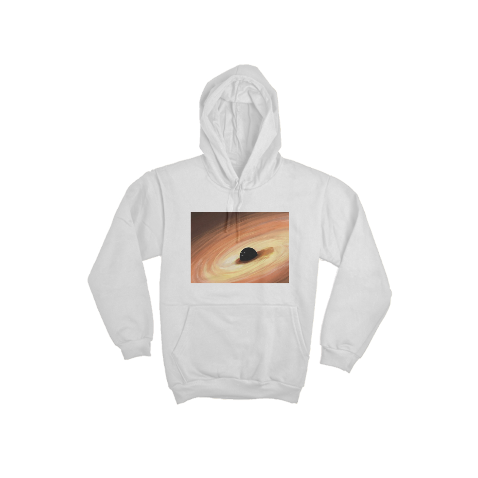 Nome do produto: Black Hole face - Moletom Canguru