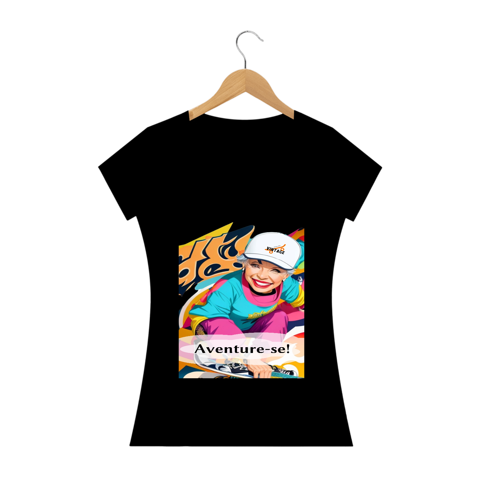 Camisa Aventure-se - Adolescente Vintage