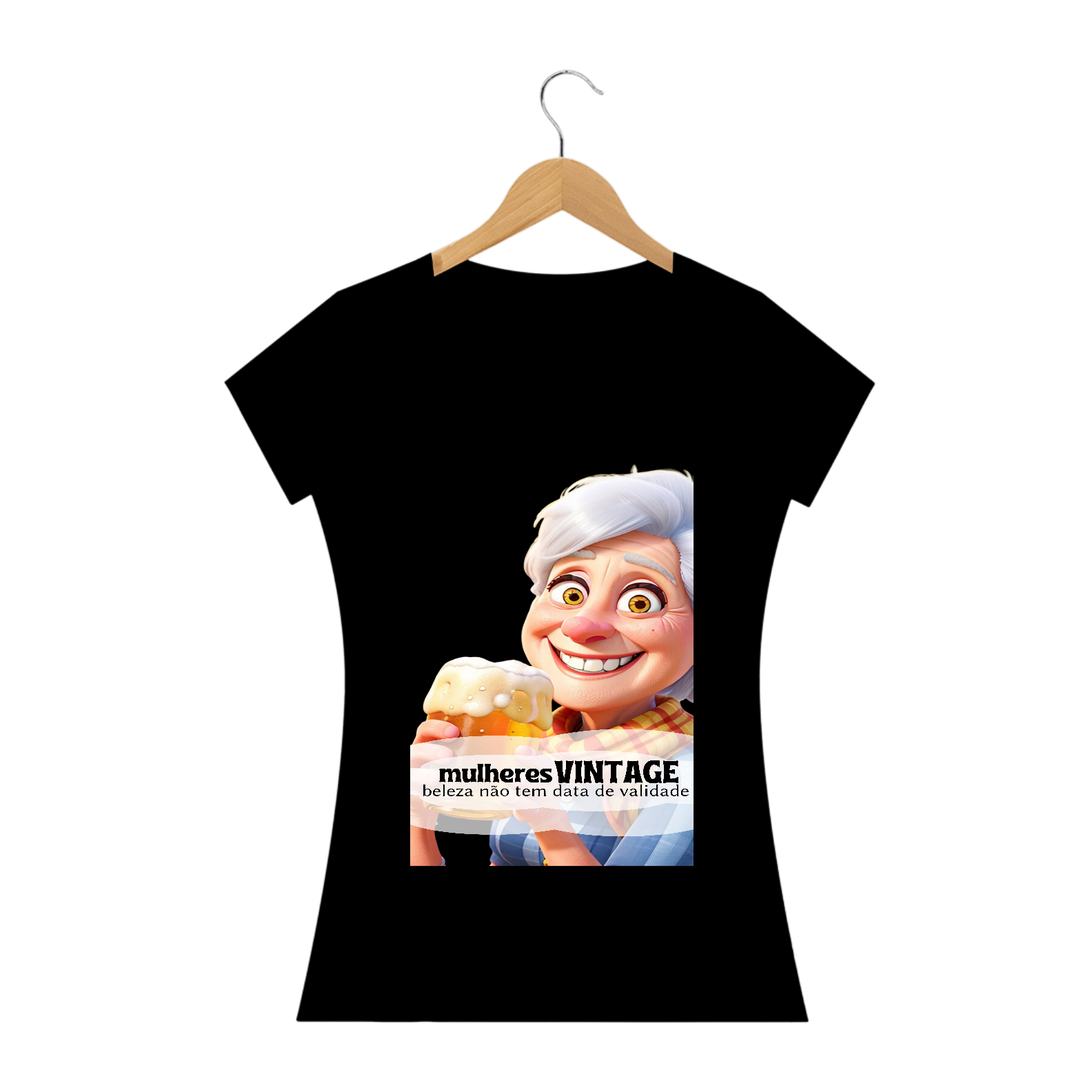 Camisa feminina 'Irresistível' - Adolescente Vintage