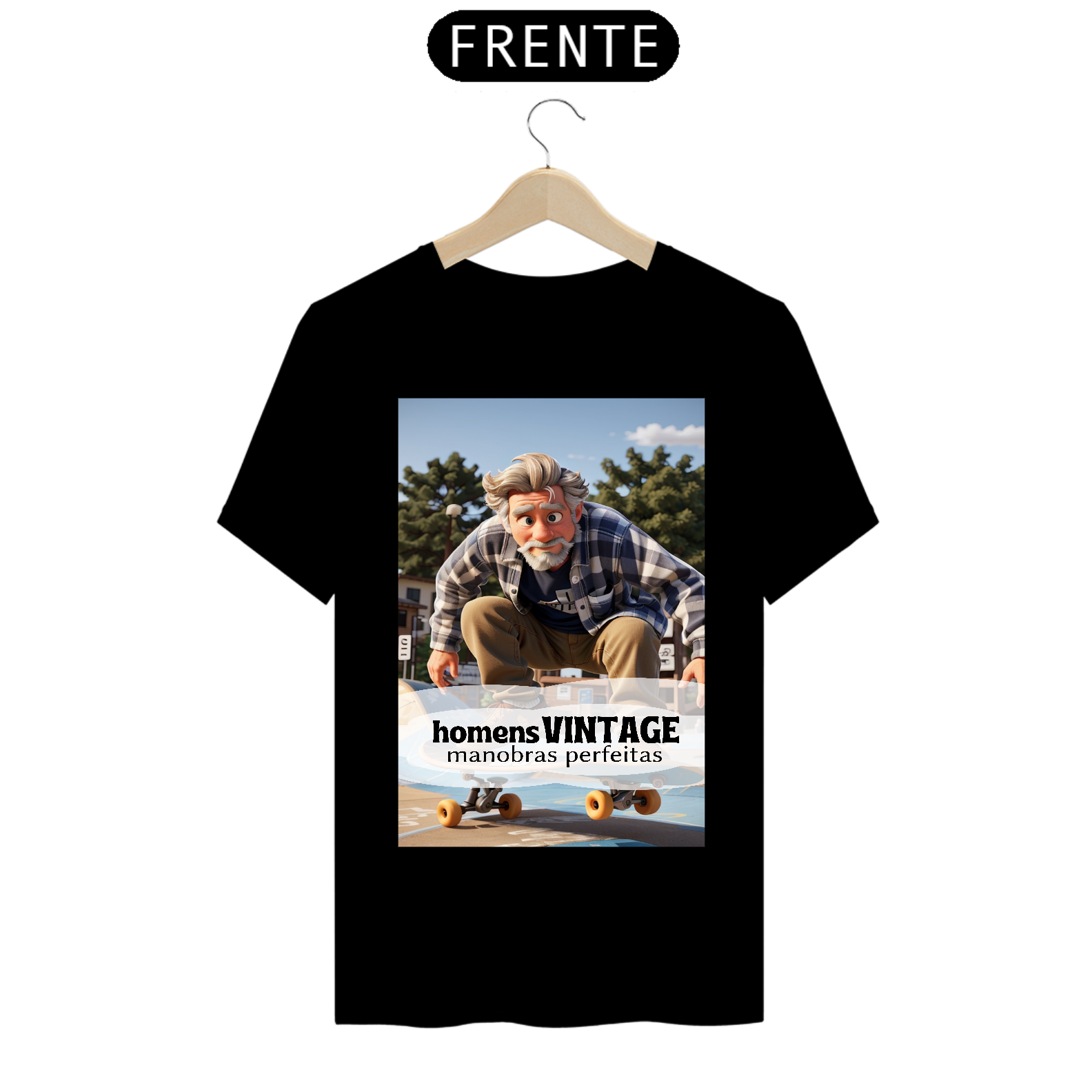 Camisa masculina 'Manobras' - Adolescente Vintage