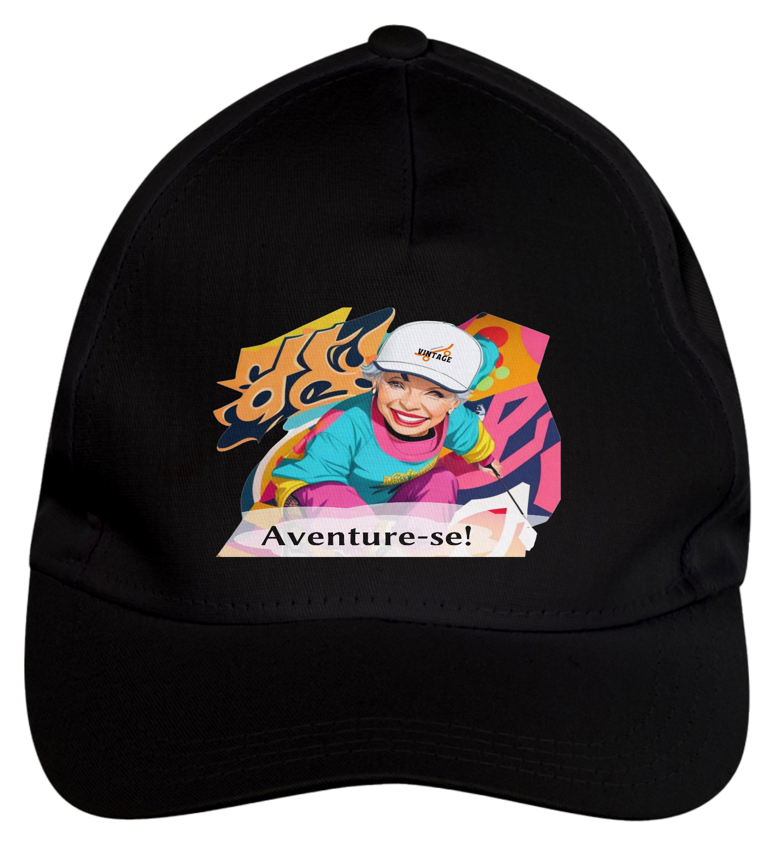 Boné 'Aventure-se' - Adolescente Vintage