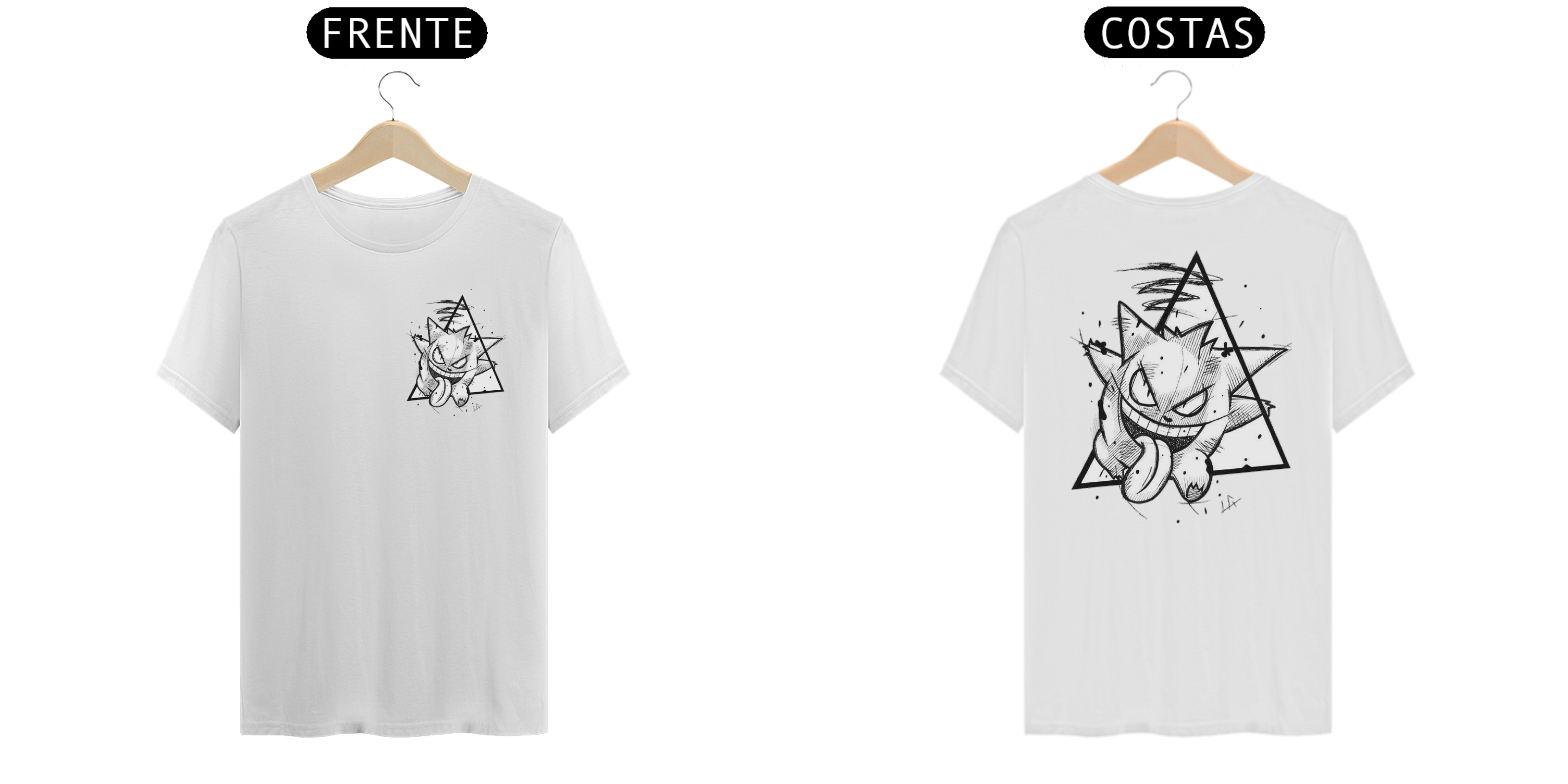 T-shirt Gengar mangá (pokemon)