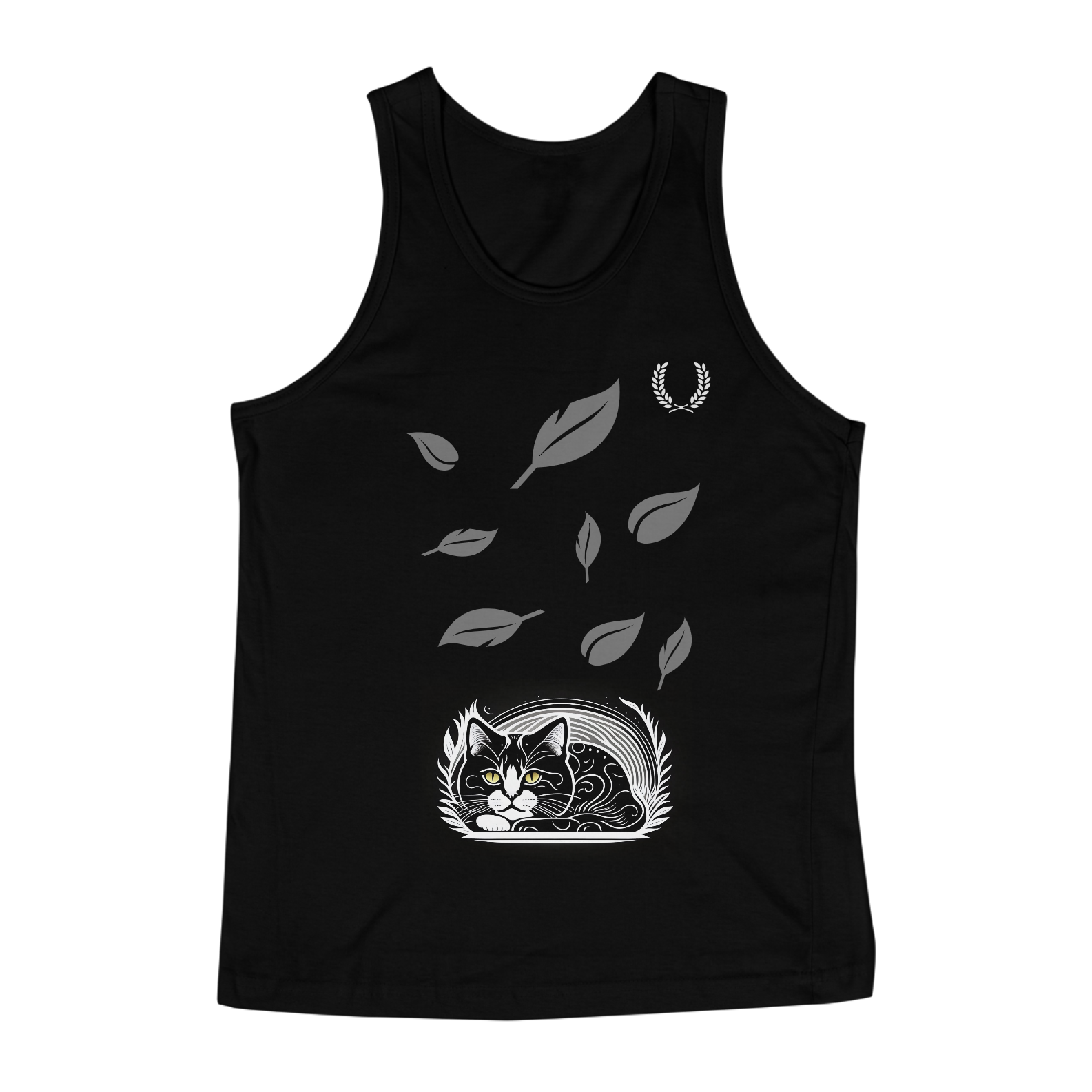 Nome do produto  Regata preta com gato simbolico