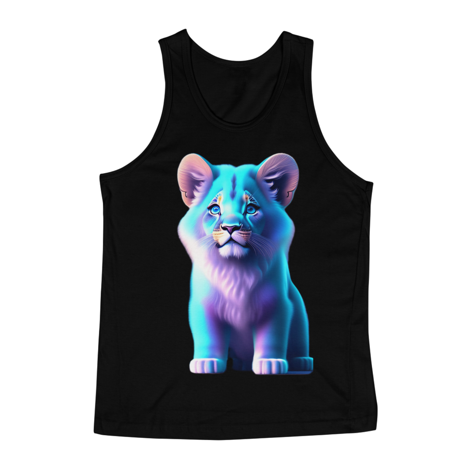 Nome do produto  Regata lion Branco estilo anime