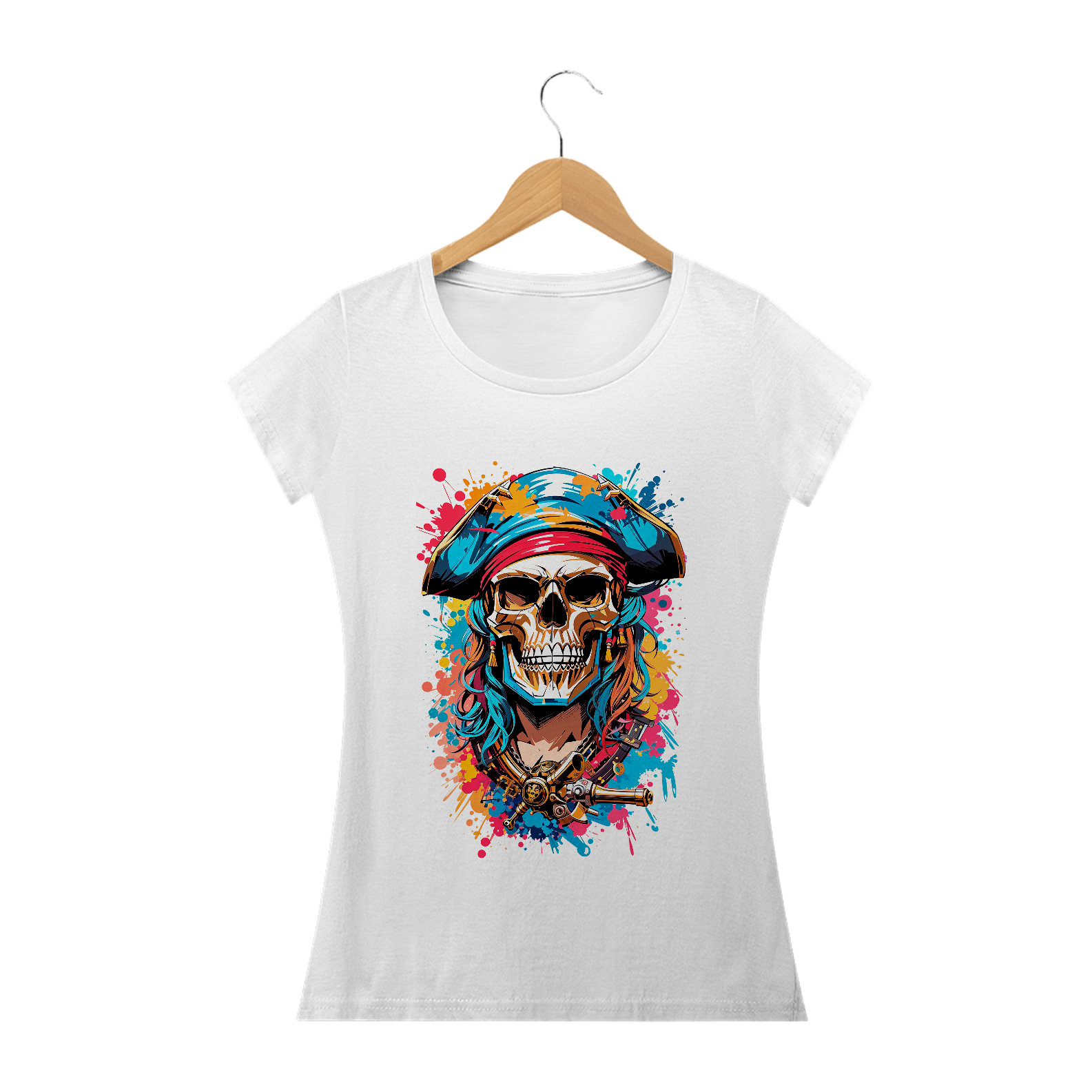 0000003 - Baby Long Grafitti Art 003 Caveira Pirata