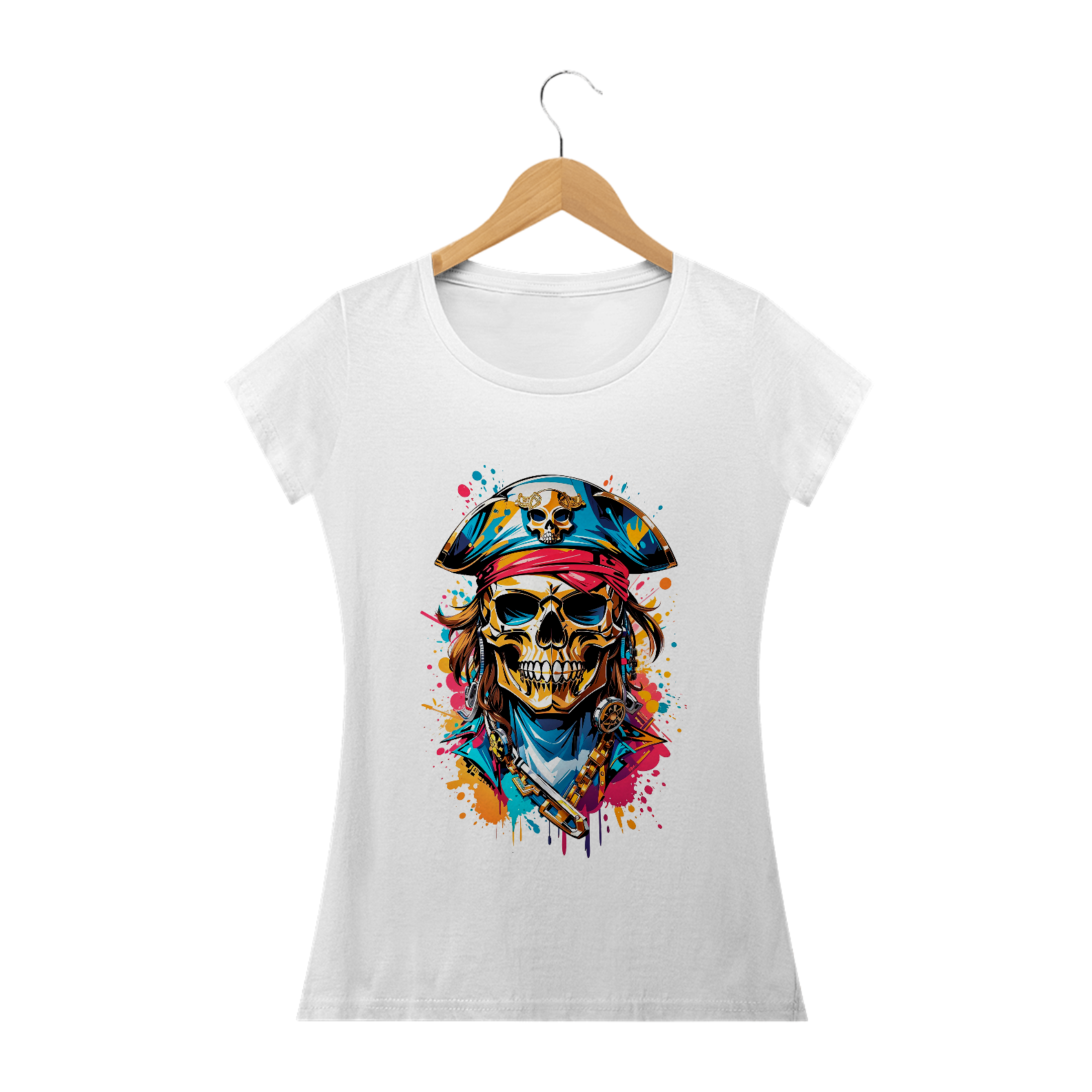 0000009 - Baby Long Grafitti Art 009 Caveira Pirata