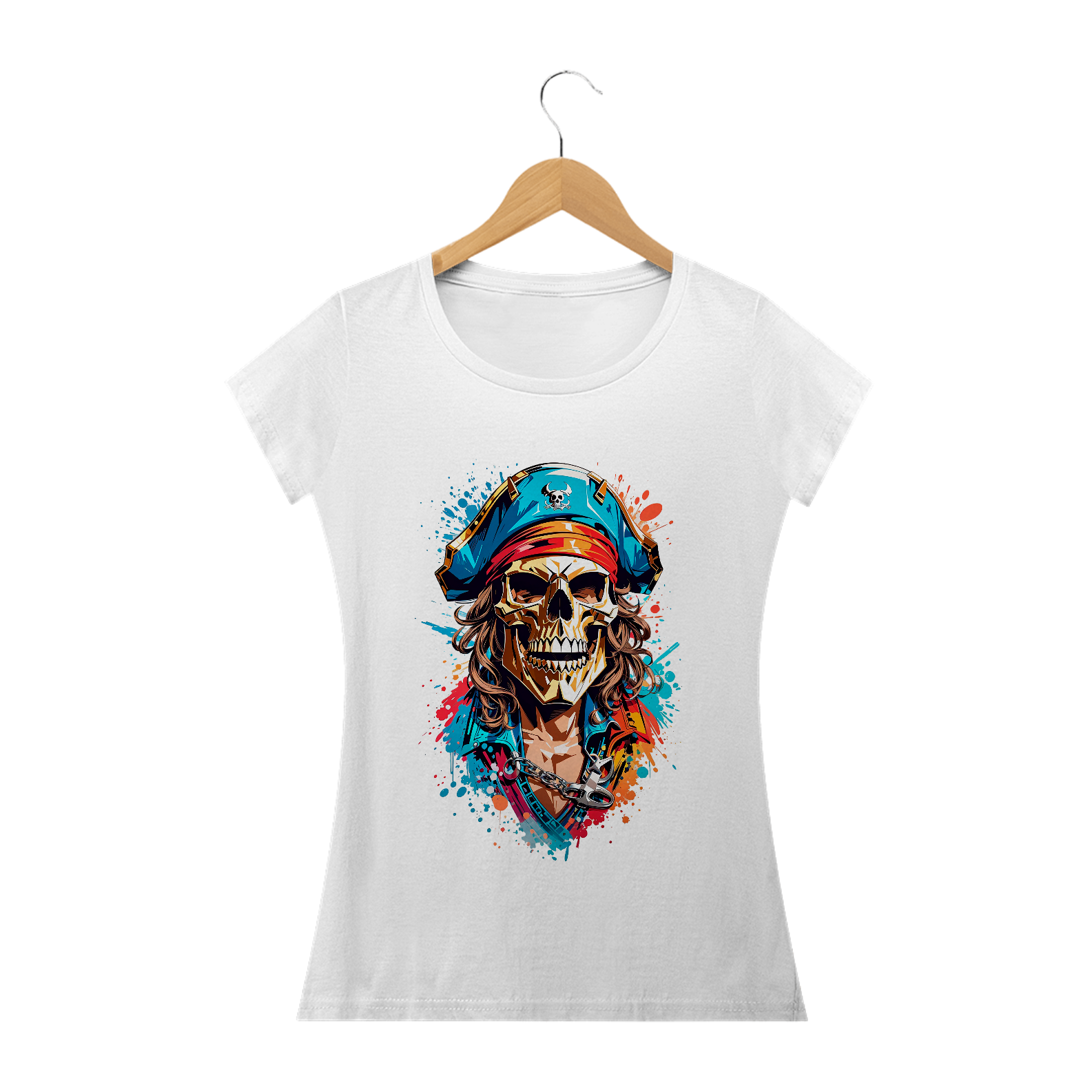 0000021 - Baby Long Grafitti Art 021 Caveira Pirata