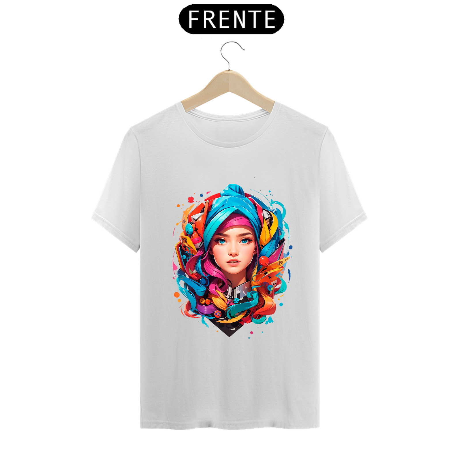 0000038 - T-Shirt Grafitti Art 017 Mulher