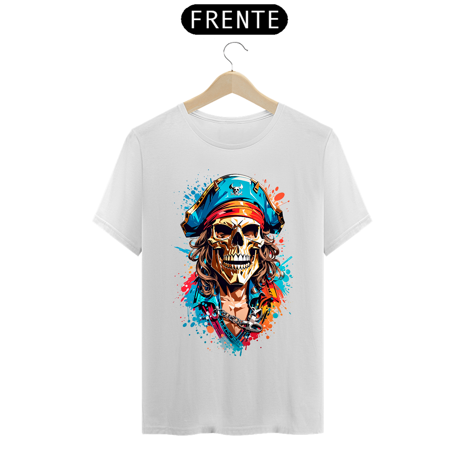 0000042 - T-Shirt Grafitti Art 021 Caveira Pirata