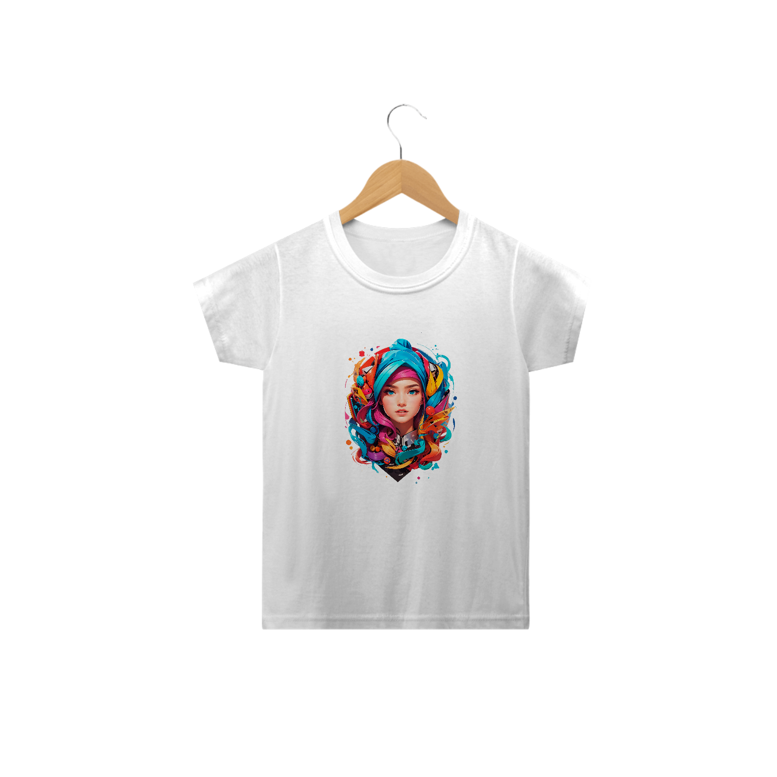 0000059 - T-Shirt Intantil Grafitti Art 017 Mulher