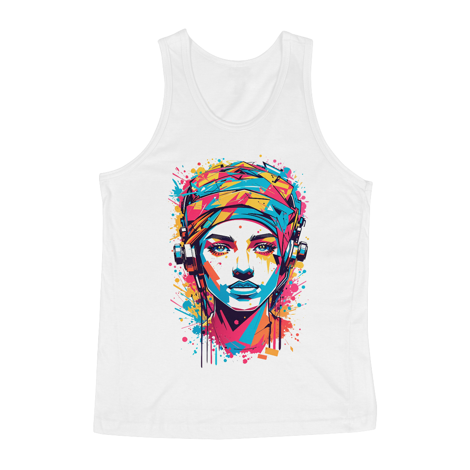 0000115 - Regata Grafitti Art 010 Mulher Futurística