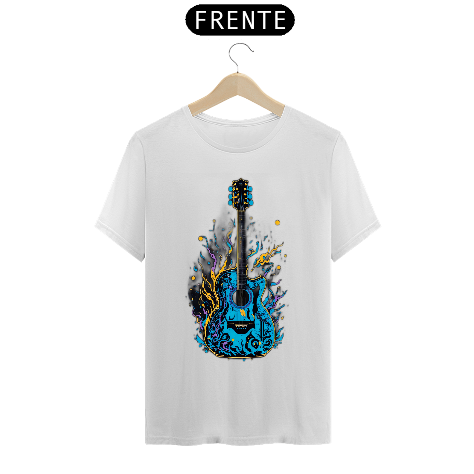 0000252 - T-Shirt Grafitti Art 024 Violão